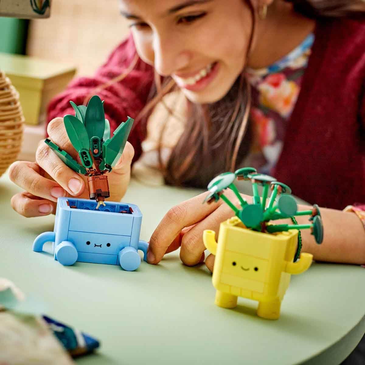 LEGO Botanicals Happy Plants Building Set - 217-Piece Craft Kit for Kids 9+