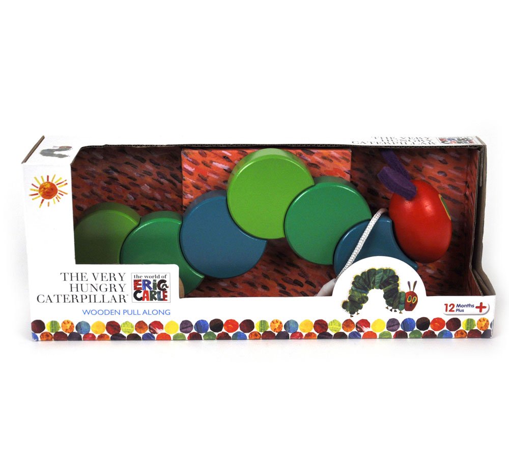 Very Hungry Caterpillar HC0930 Wooden Pull Along Toy - Encourages First Steps 6