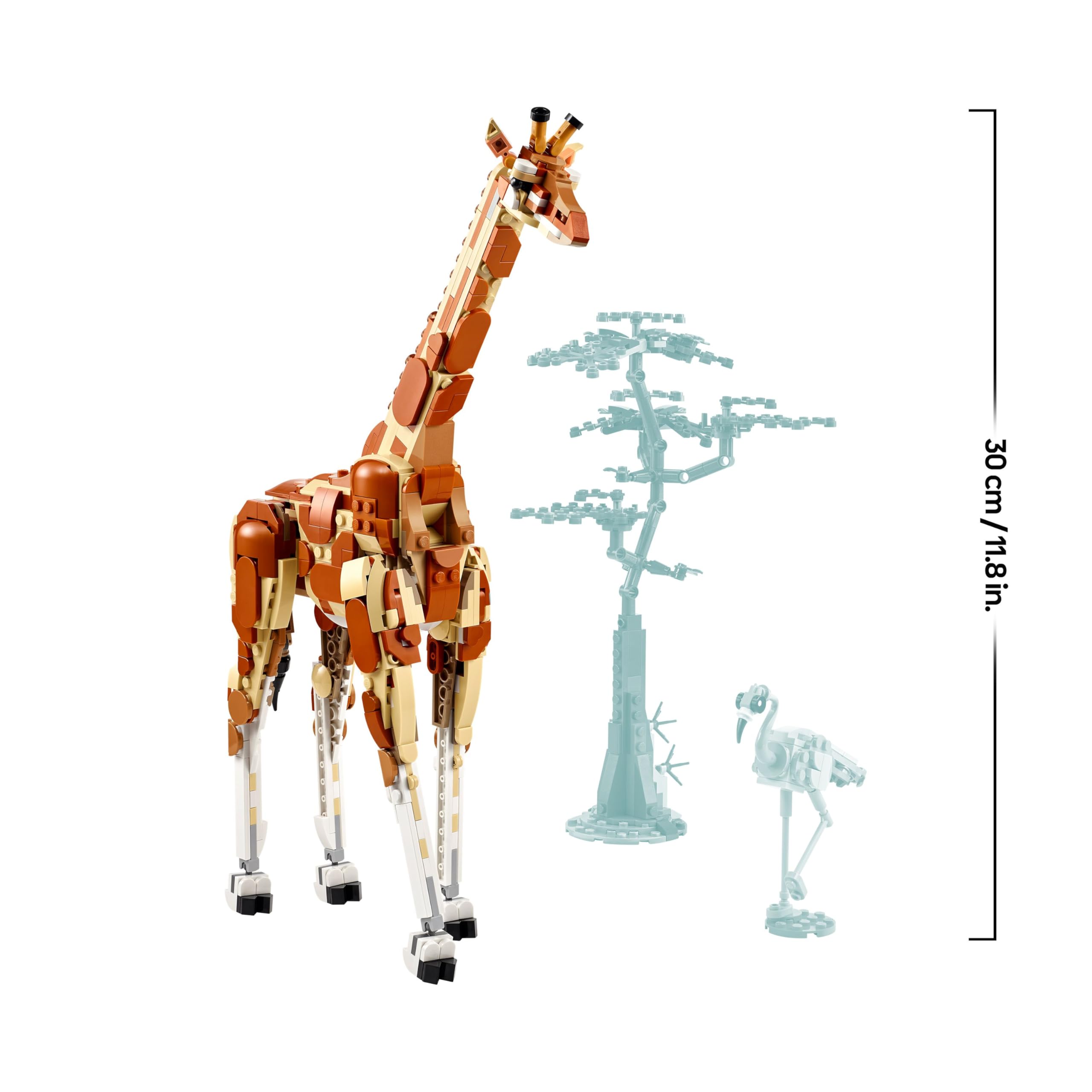 LEGO Creator 3in1 Wild Safari Animals - Buildable Giraffe, Gazelle & Lion Playset for Kids 9+ 8