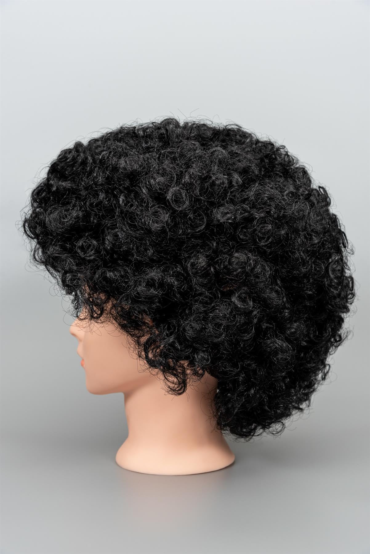 SHATCHI Afro Wig Curly Bouncy Black for 60s 70s 80s Theme Party Costume Disco Dress Up 3