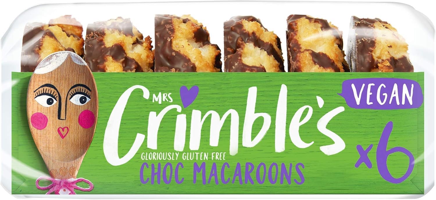 Mrs Crimble's Gluten Free Vegan Choc Covered Coconut Macaroons - 190g