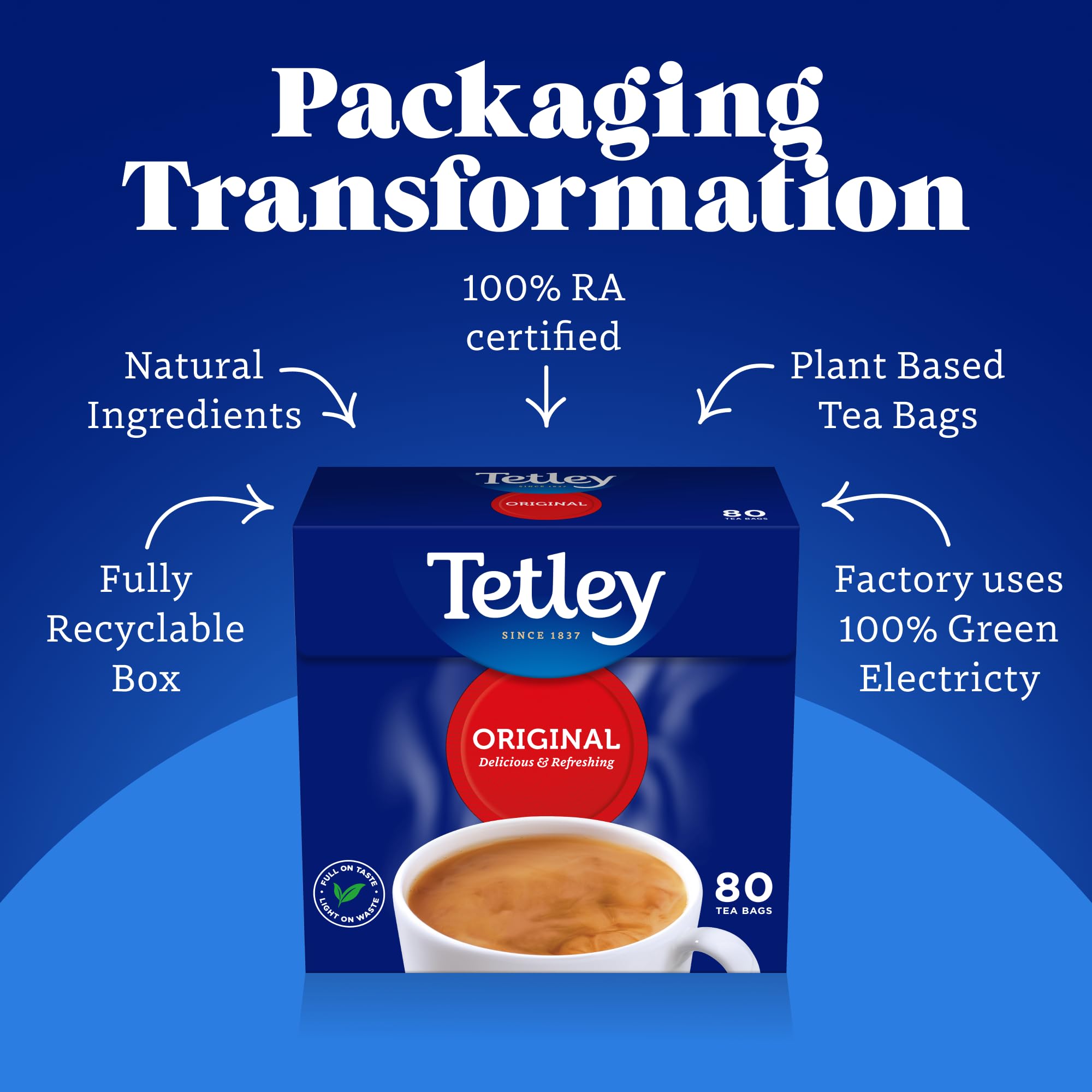 Tetley Everyday Original Tea Bags, 160 Count - Black Tea 4