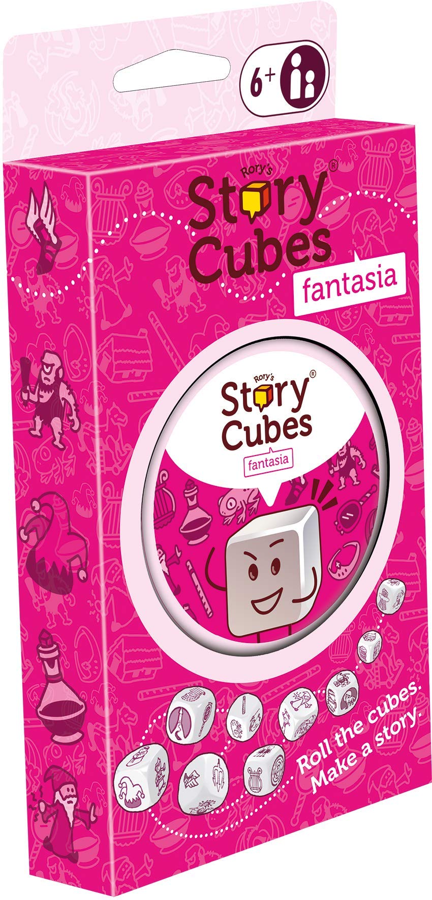 Asmodee Rory's Story Cubes Eco Blister Fantasia - Multicolor, 9 Dice, English Language