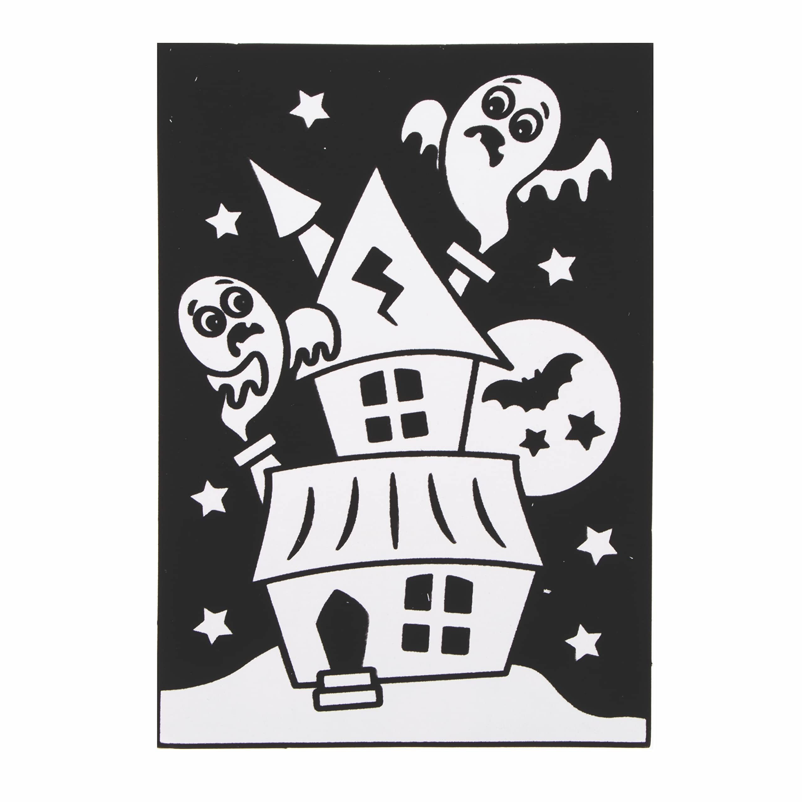 Baker Ross Halloween Colour In Picture Decorations - Pack of 10 Felt Craft Kit 3