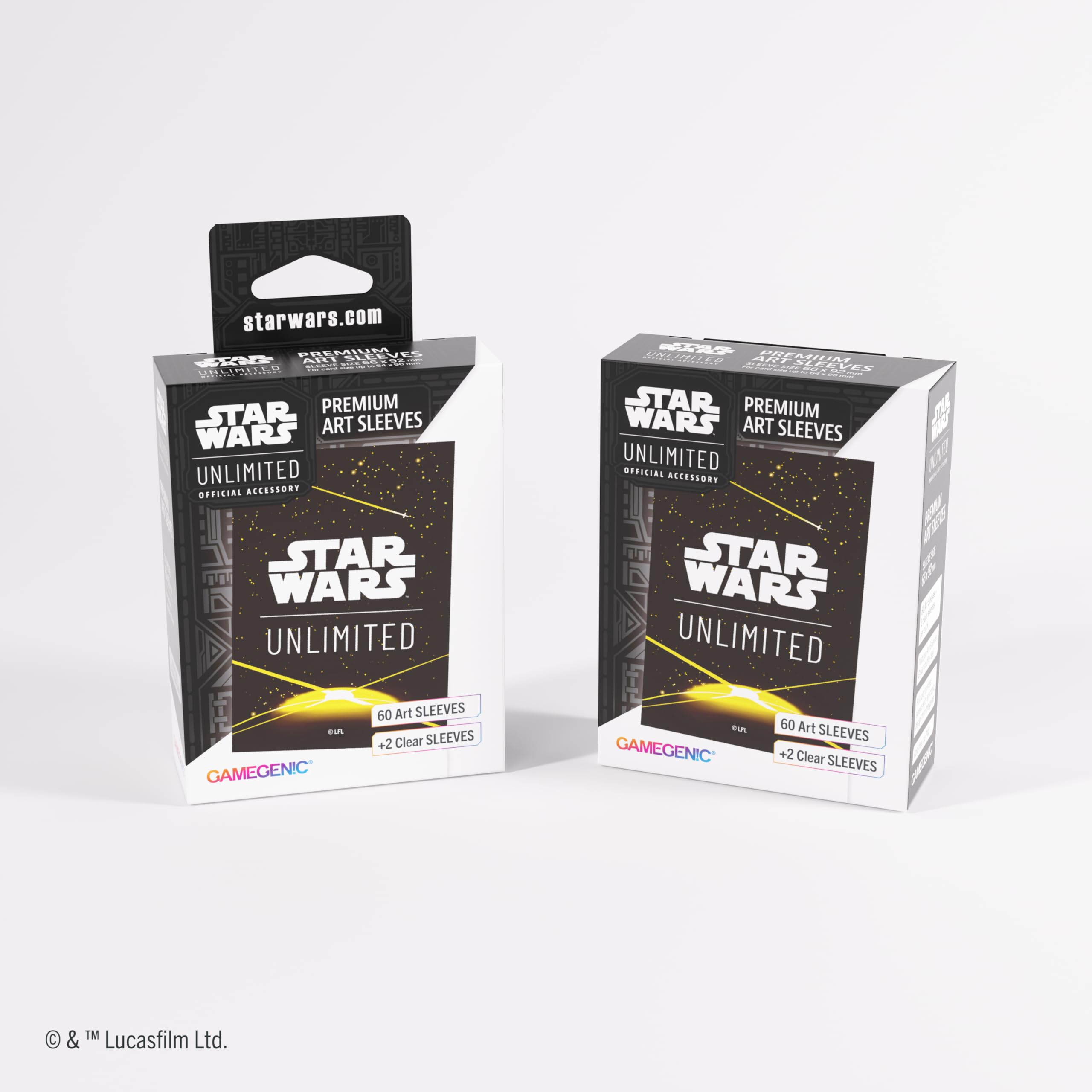 Gamegenic Star Wars: Unlimited Premium Art Sleeves - Yellow Card Back
