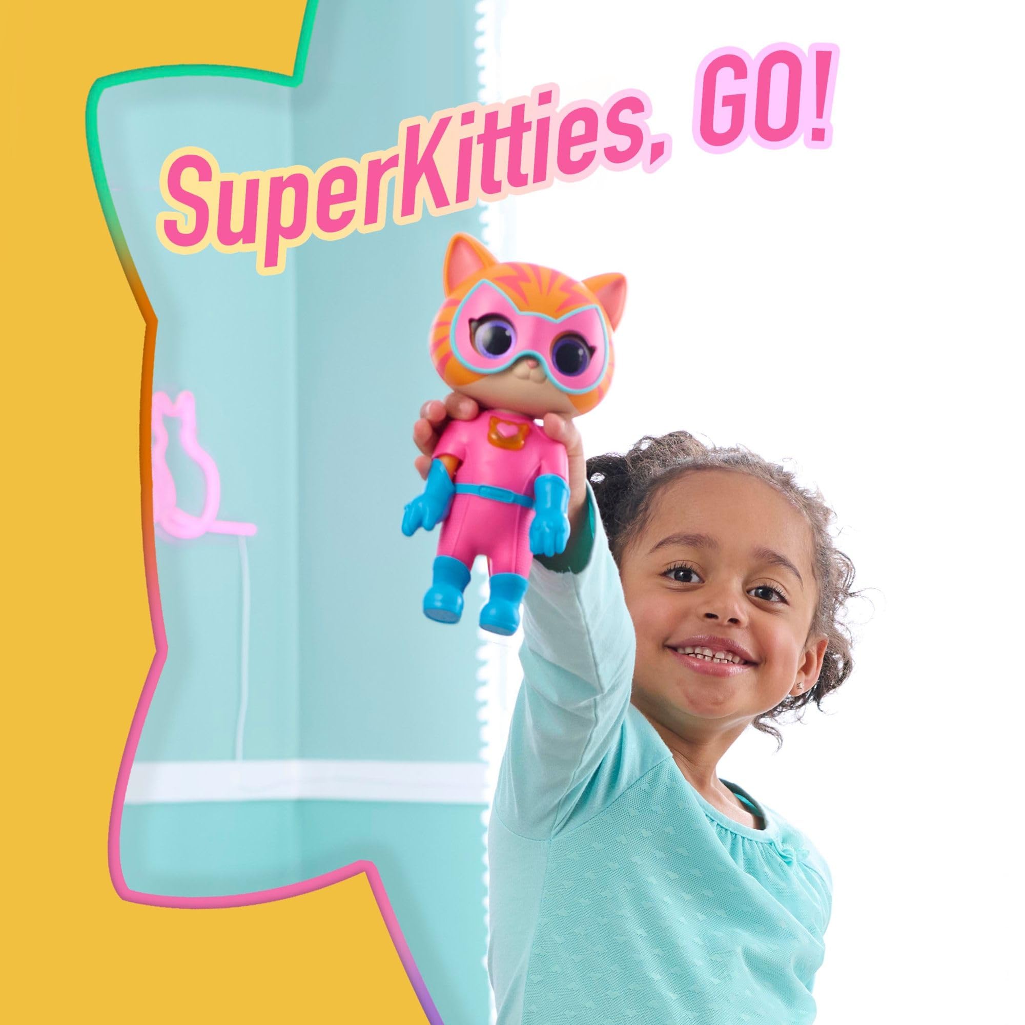SuperKitties Cat-Tastic Transforming Ginny - Interactive Light-Up Action Figure for Kids 3