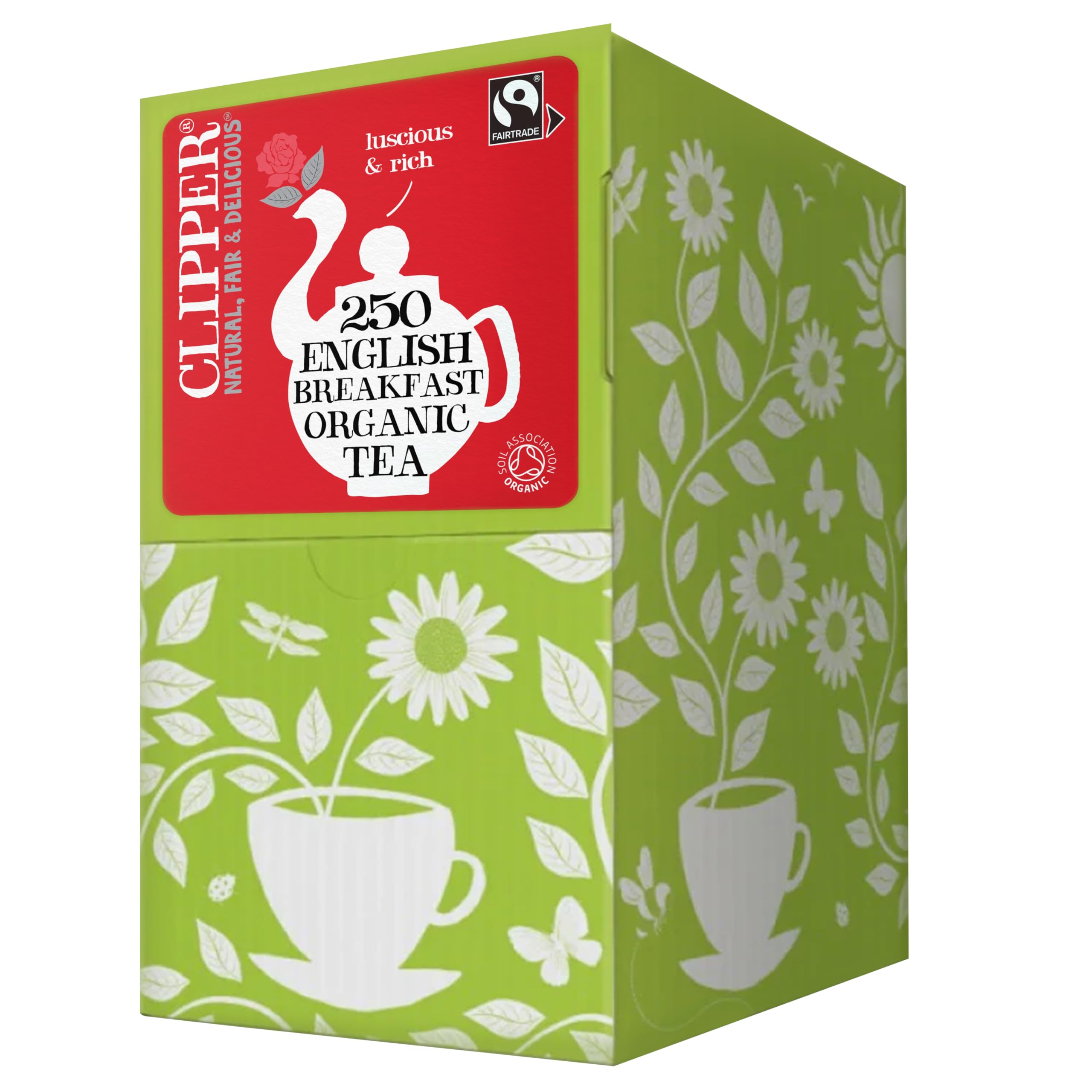Clipper - Organic English Breakfast Tea Bags 250 Individually Wrapped