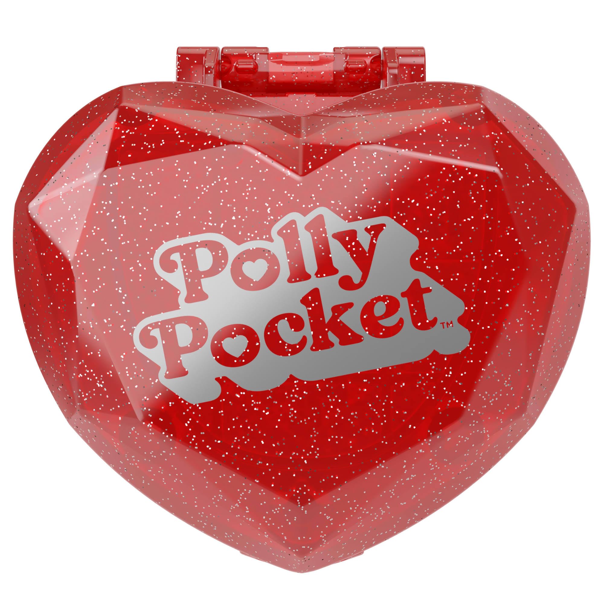 Polly Pocket Mattel 80th Anniversary Jewelry Box Compact Playset with Doll | Ages 4+ 6