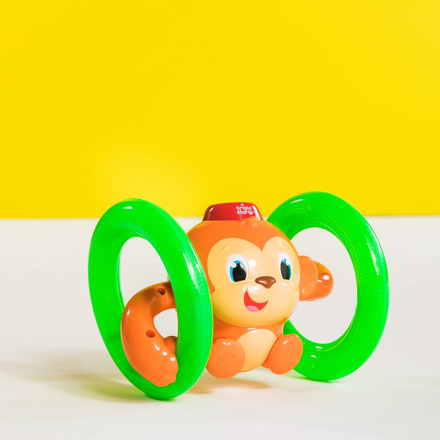 Bright Starts Roll and Glow Monkey - Light-Up Rolling Toy with Music for Babies 6M+ 3