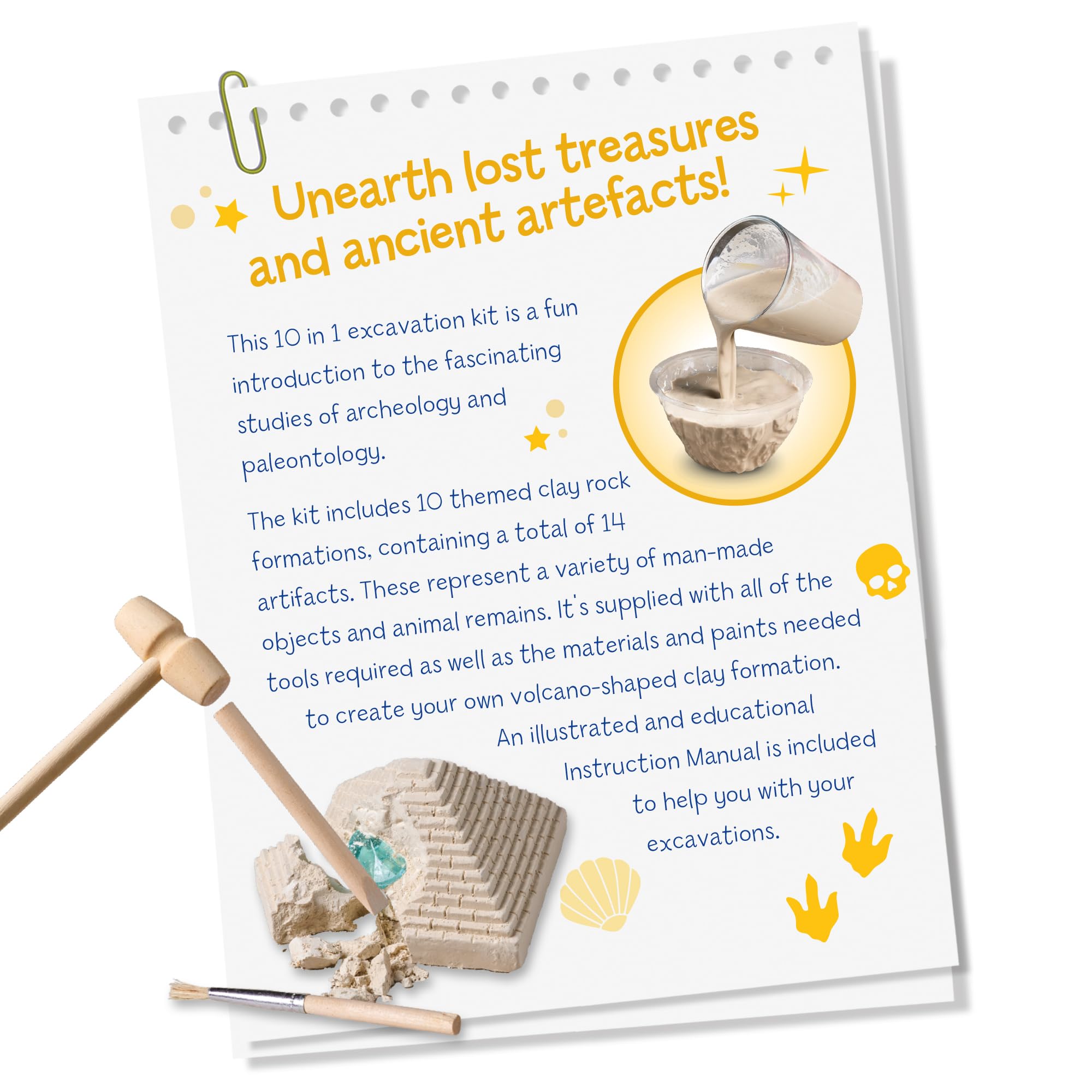 Science Mad - Around The World Excavation Kit for Kids 3