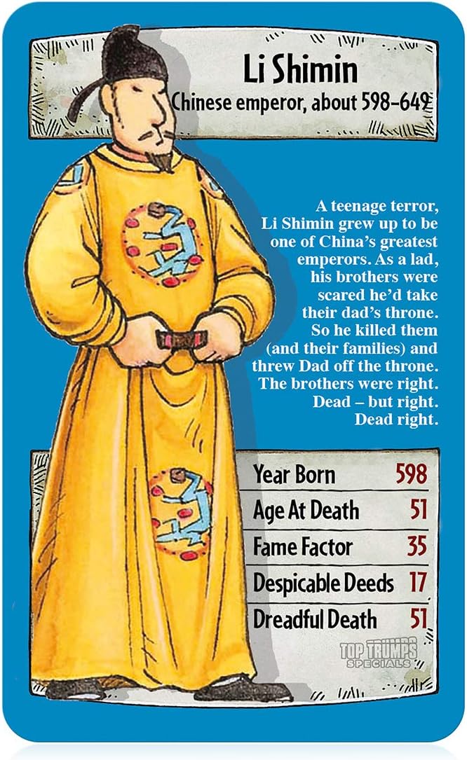 Horrible Histories Top Trumps Specials Kartenspiel