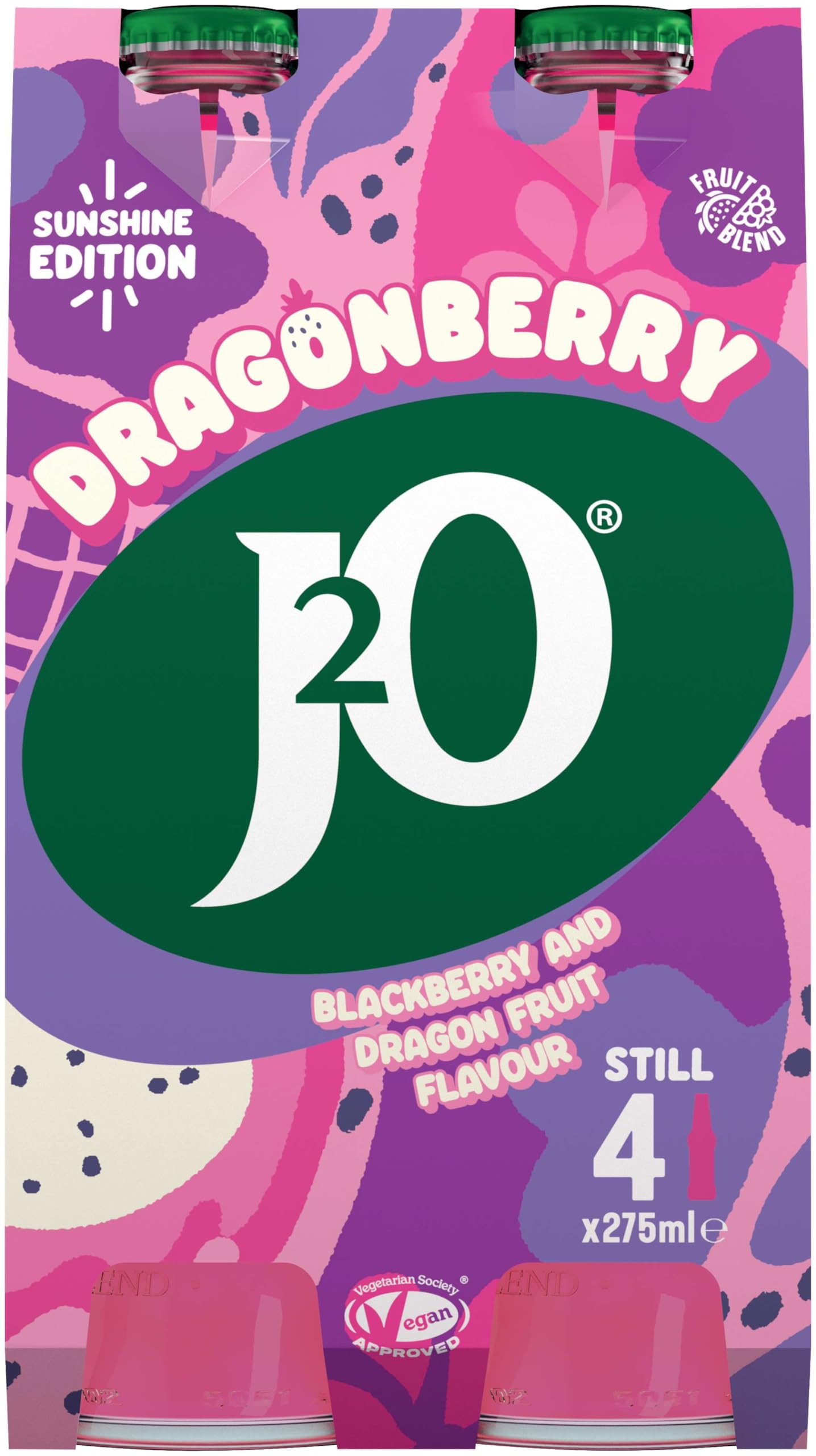 J2O Blackberry & Dragonfruit 275ml Bottle (Pack of 4) 6
