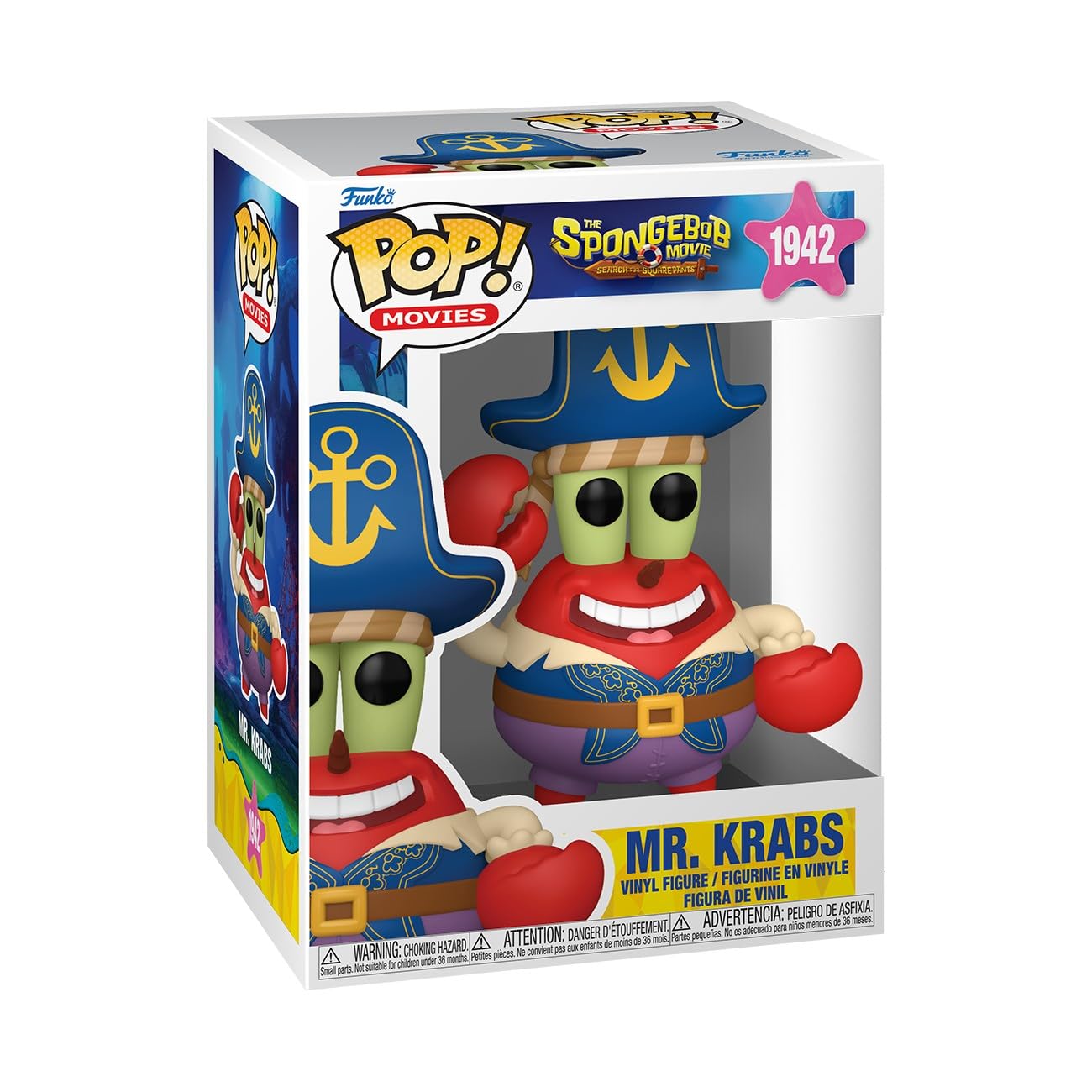 Funko Pop! Movies: The SpongeBob Movie - Mr. Krabs Vinyl Figure 3