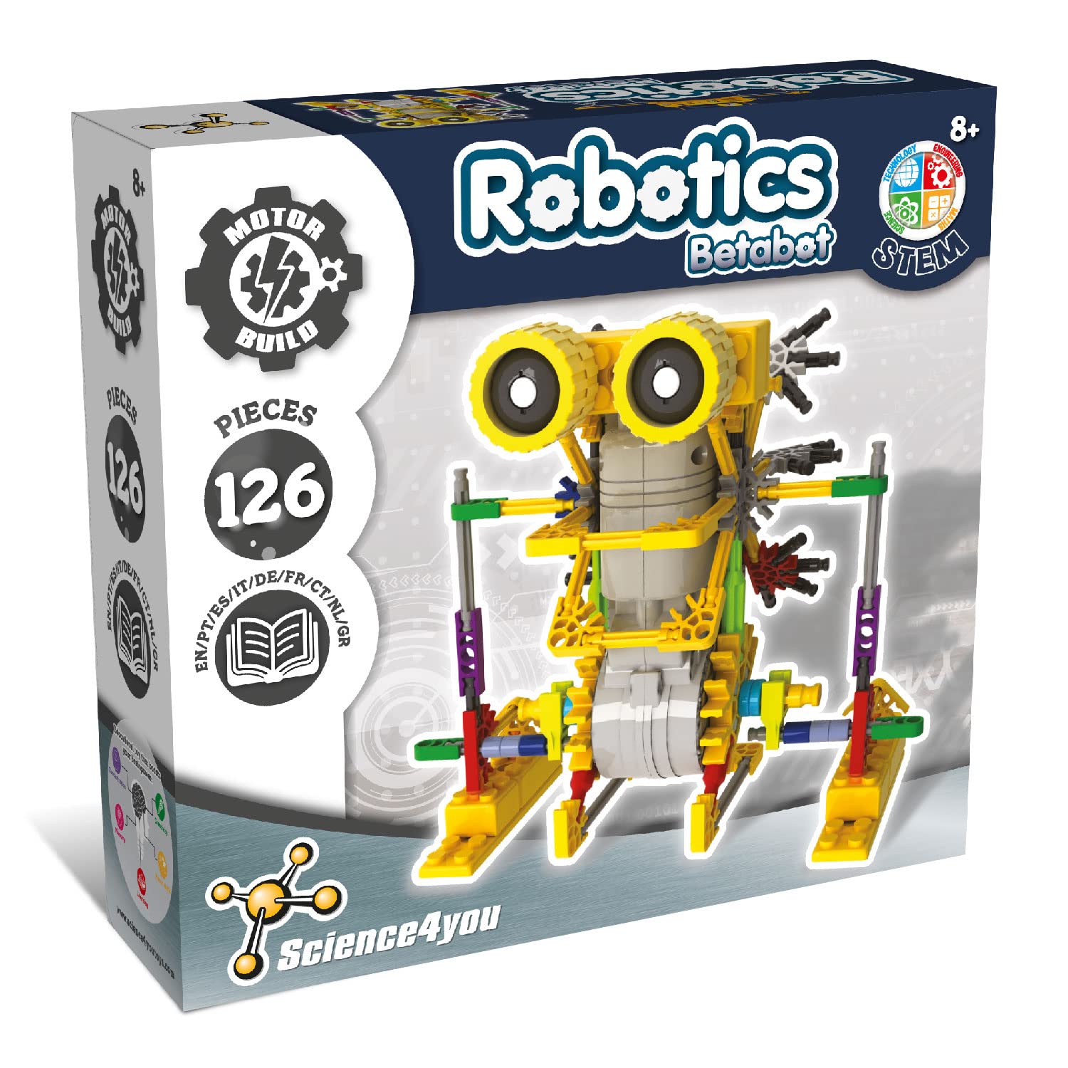 Science4you Betabot Robot Building Kit - 126-Piece STEM Construction Set for Kids 8-14 10