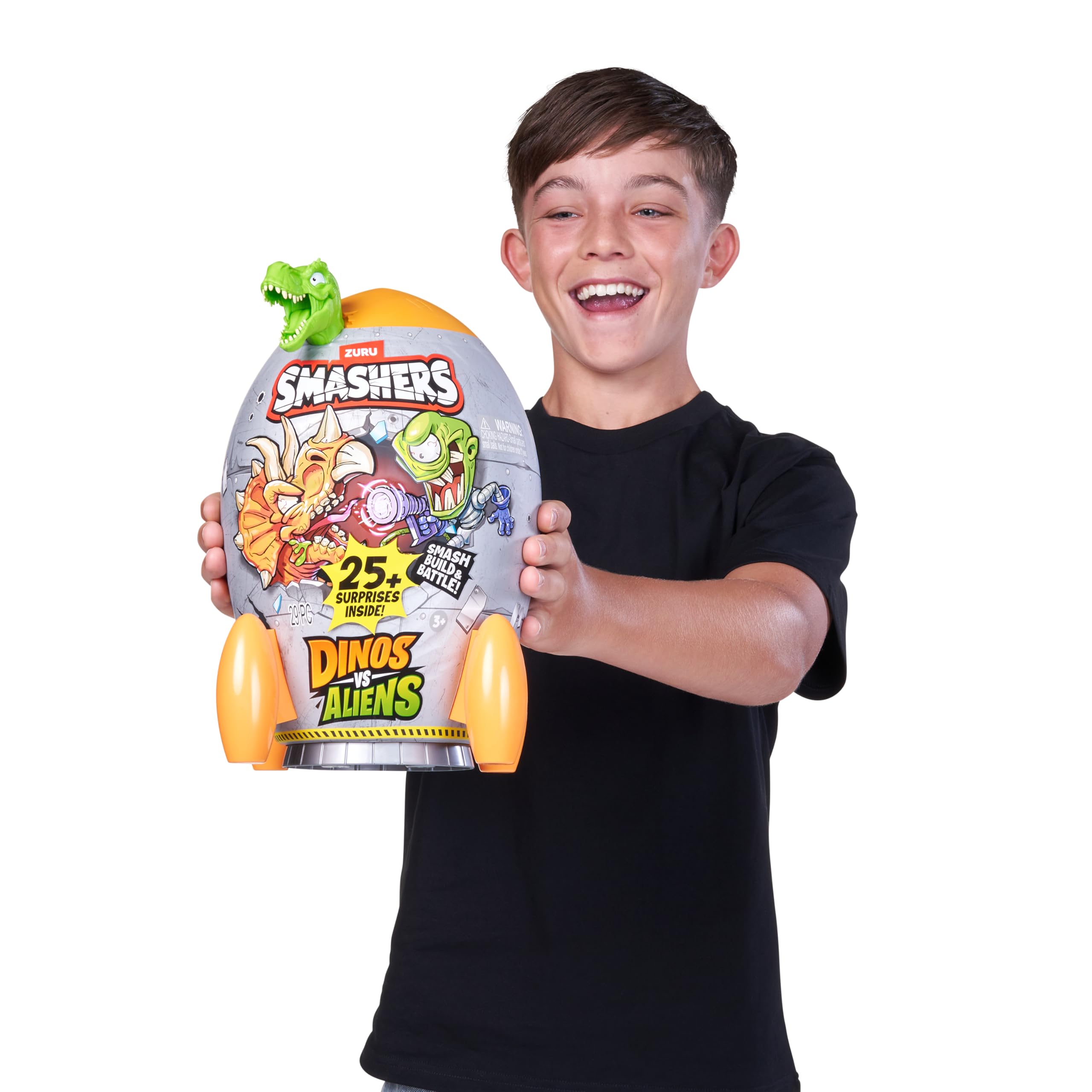 Smashers Dino vs Aliens Medium - Triceratops Smashable Egg Toy by ZURU 12