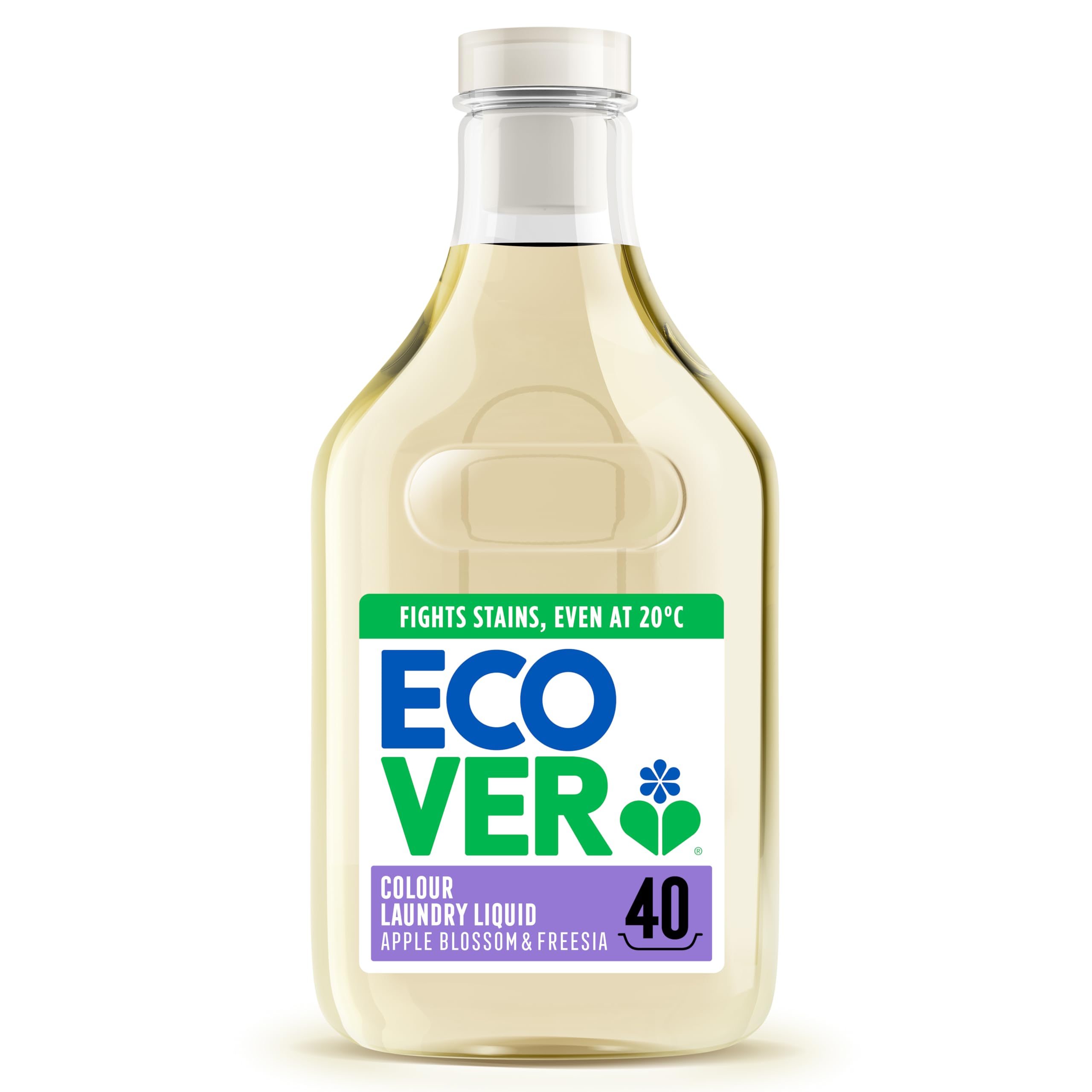 Ecover Concentrated Colour Liquid Laundry Detergent - 1.43 l, Apple Blossom & Freesia Scent