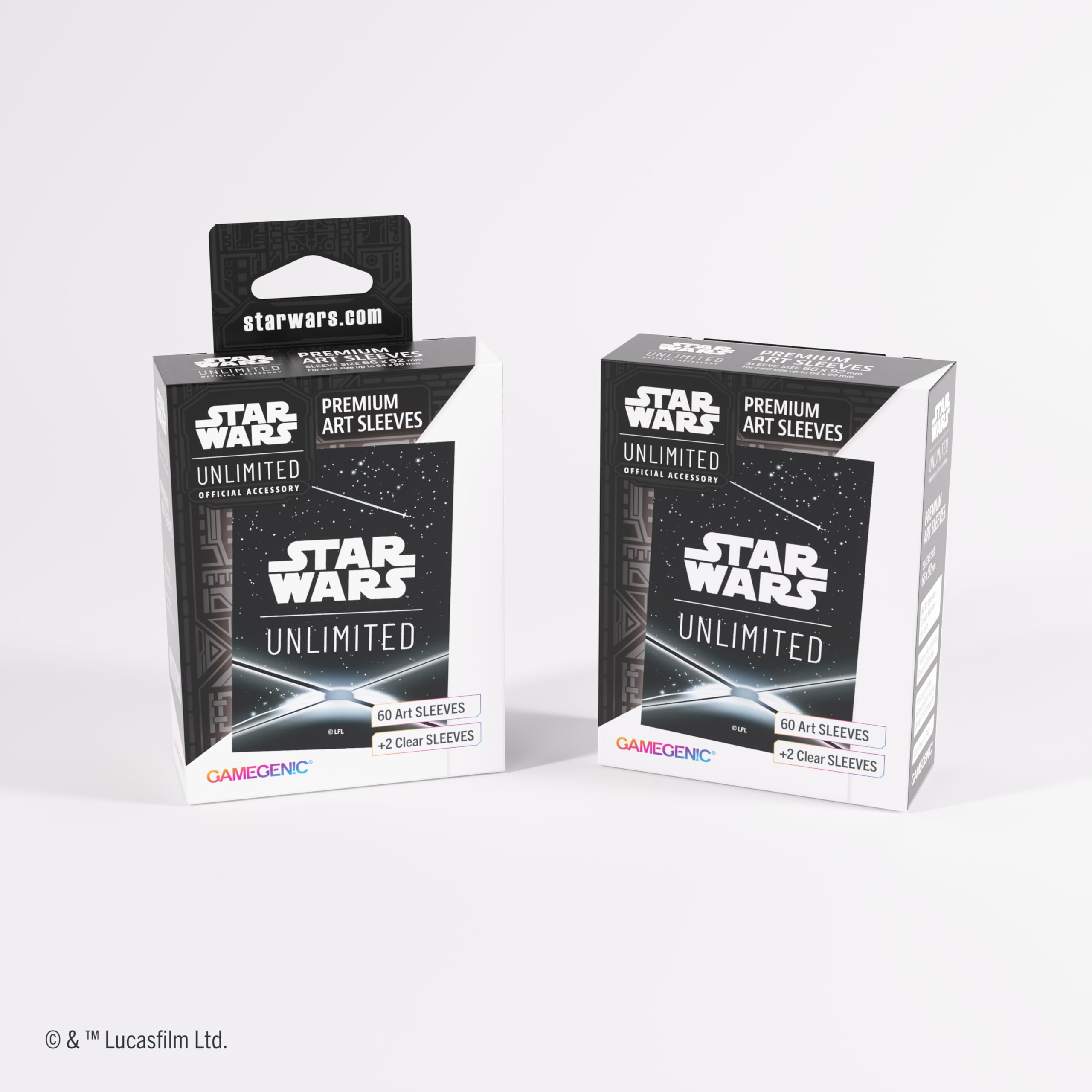 Gamegenic Star Wars: Unlimited Premium Art Sleeves - Black Card Back 4