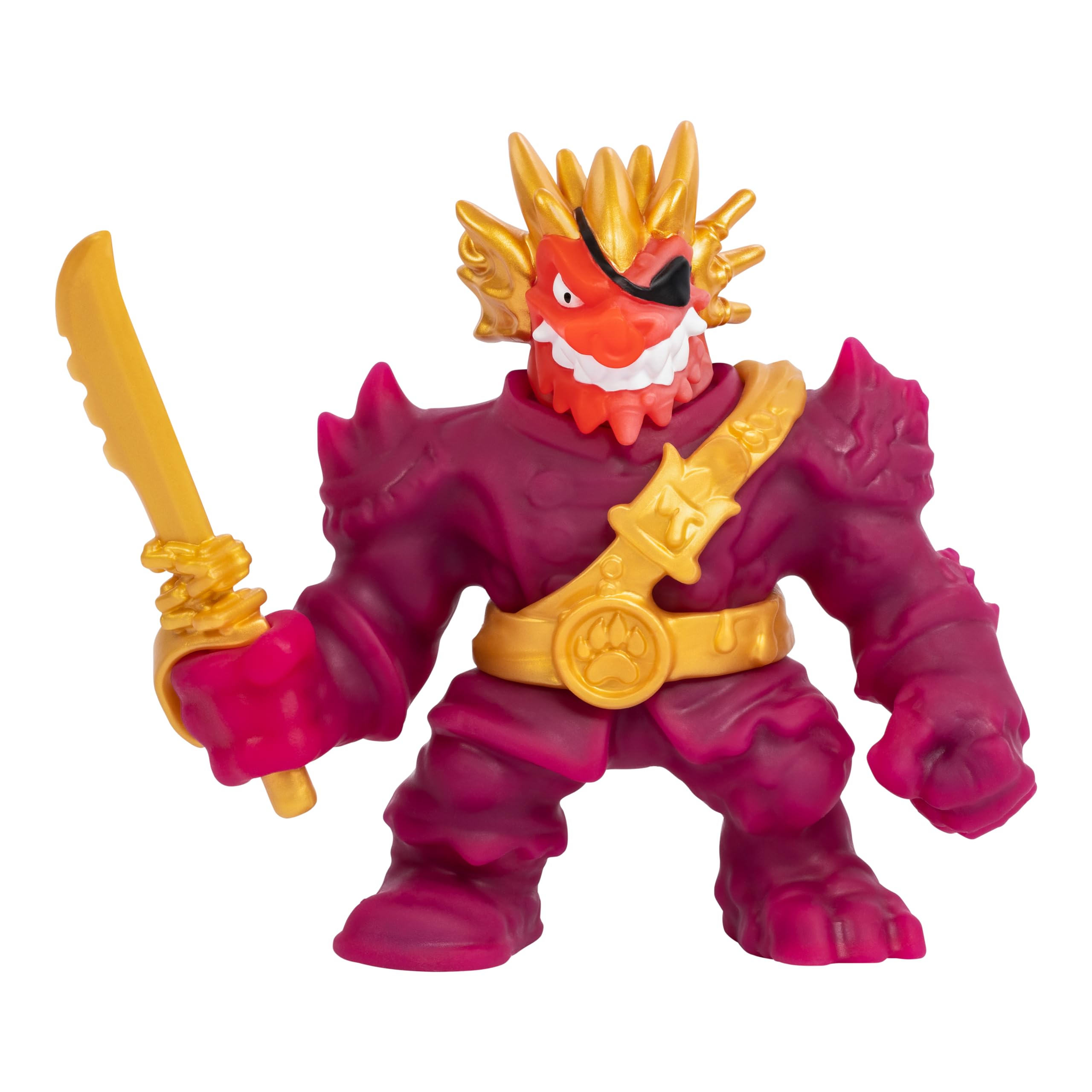 Heroes of Goo Jit Zu Cursed Goo Sea Blazagon - Stretchable Action Figure with Color-Changing Curse Feature