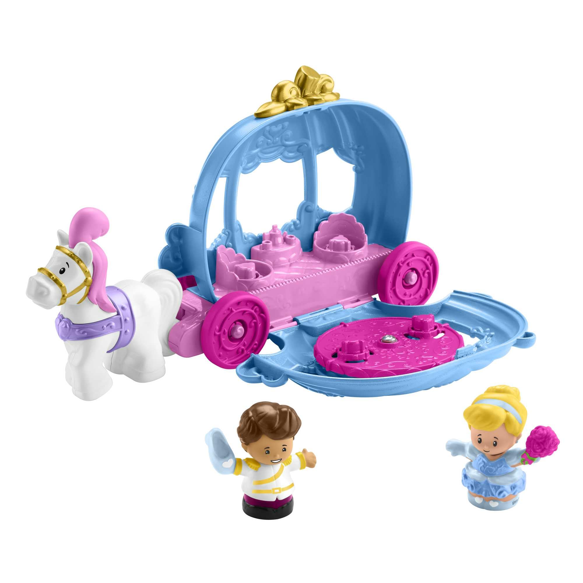 Fisher-Price Little People Disney Princess Cinderella’s Dancing Carriage Playset | Ages 1.5-5