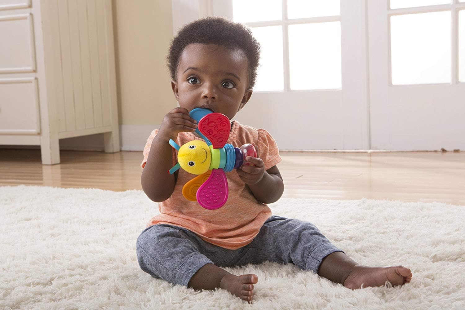 Lamaze Freddie the Firefly Baby Rattle - Sensory Toy for Newborns & Infants 8