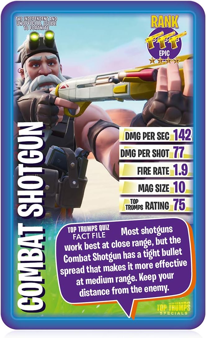 Top Trumps Fortnite Specials Weapon Cards Game