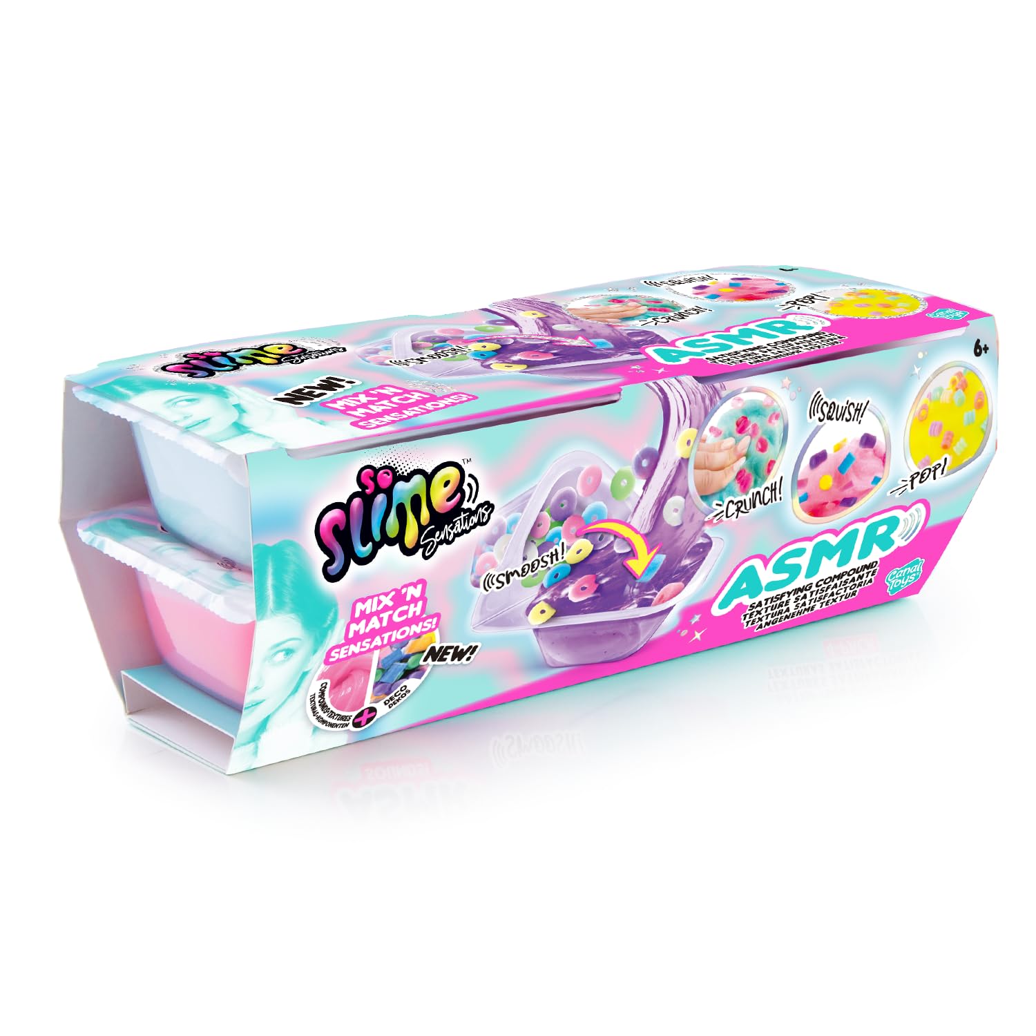 So Slime Sensations ASMR 4 Pack Slime & Putty Toys | Multicolor | Ages 3+ 3
