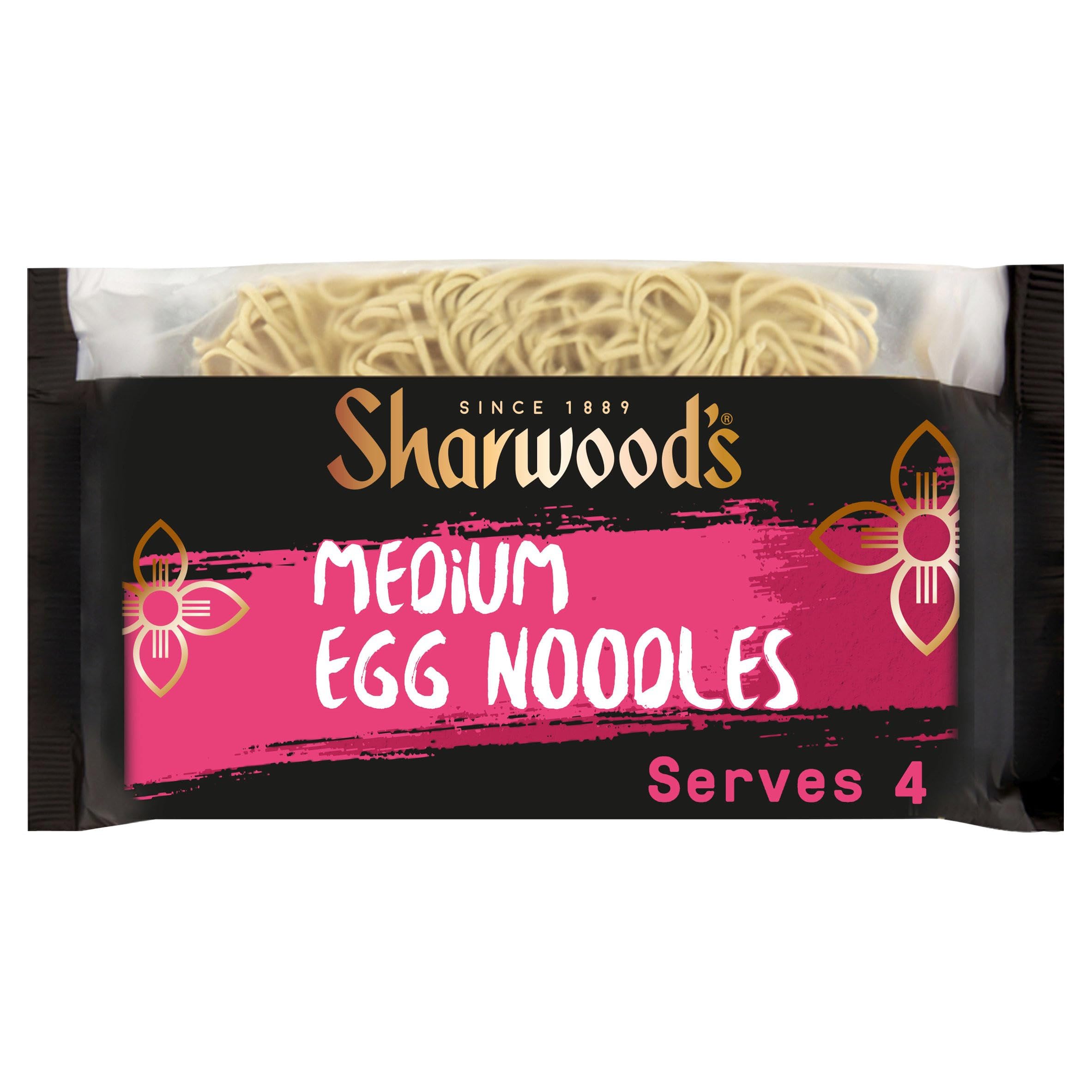 Sharwood's Medium Egg Noodles – Authentic Asian-Style, Quick-Cook & Versatile