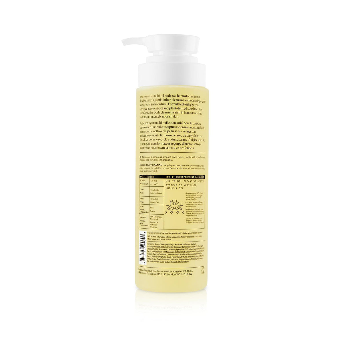 Naturium The Glow Getter Multi-Oil Hydrating Body Wash - Gentle Cleanser, 500 ml