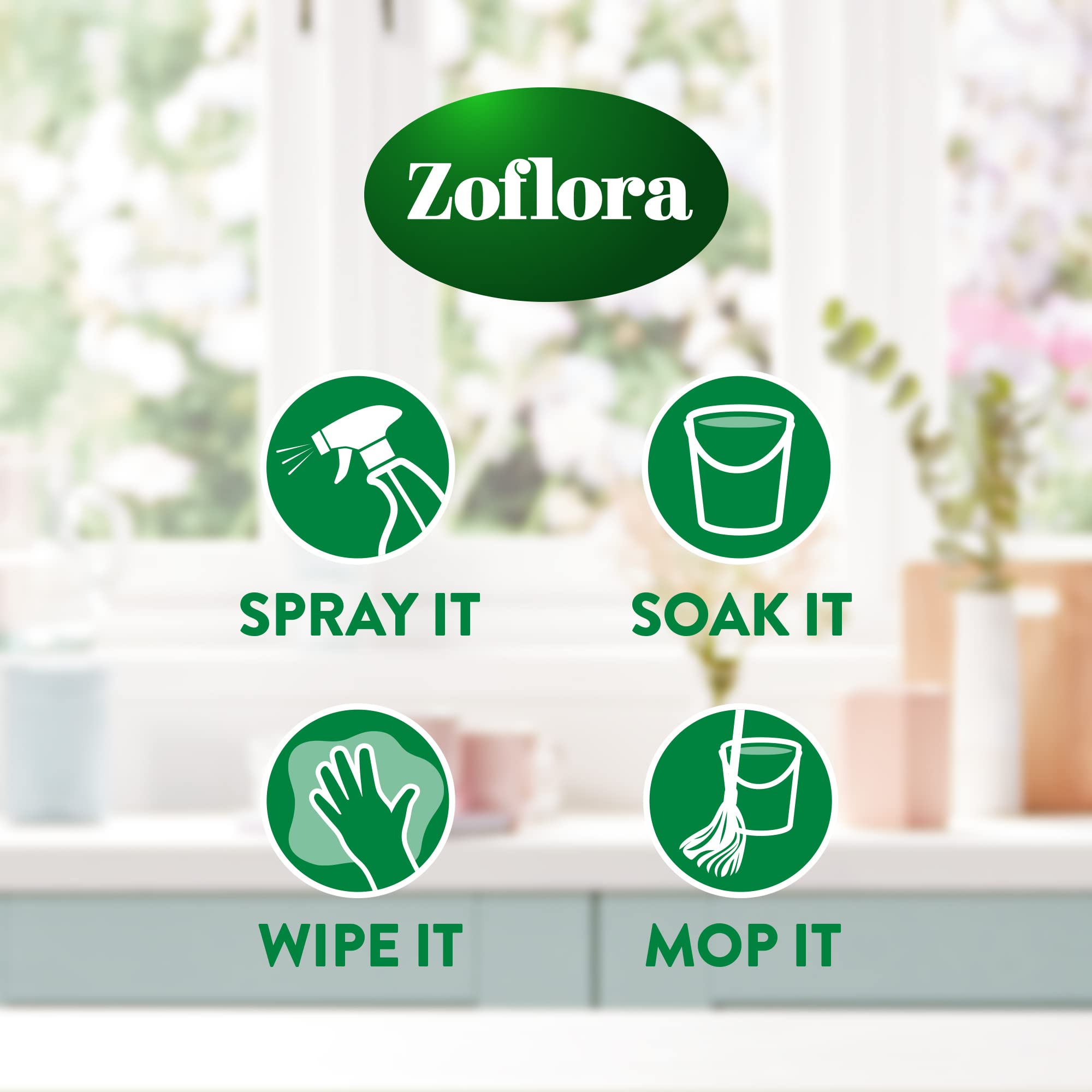 Zoflora Mandarin & Lime 6 x 250ml - Concentrated 3-in-1 Multipurpose Disinfectant 3