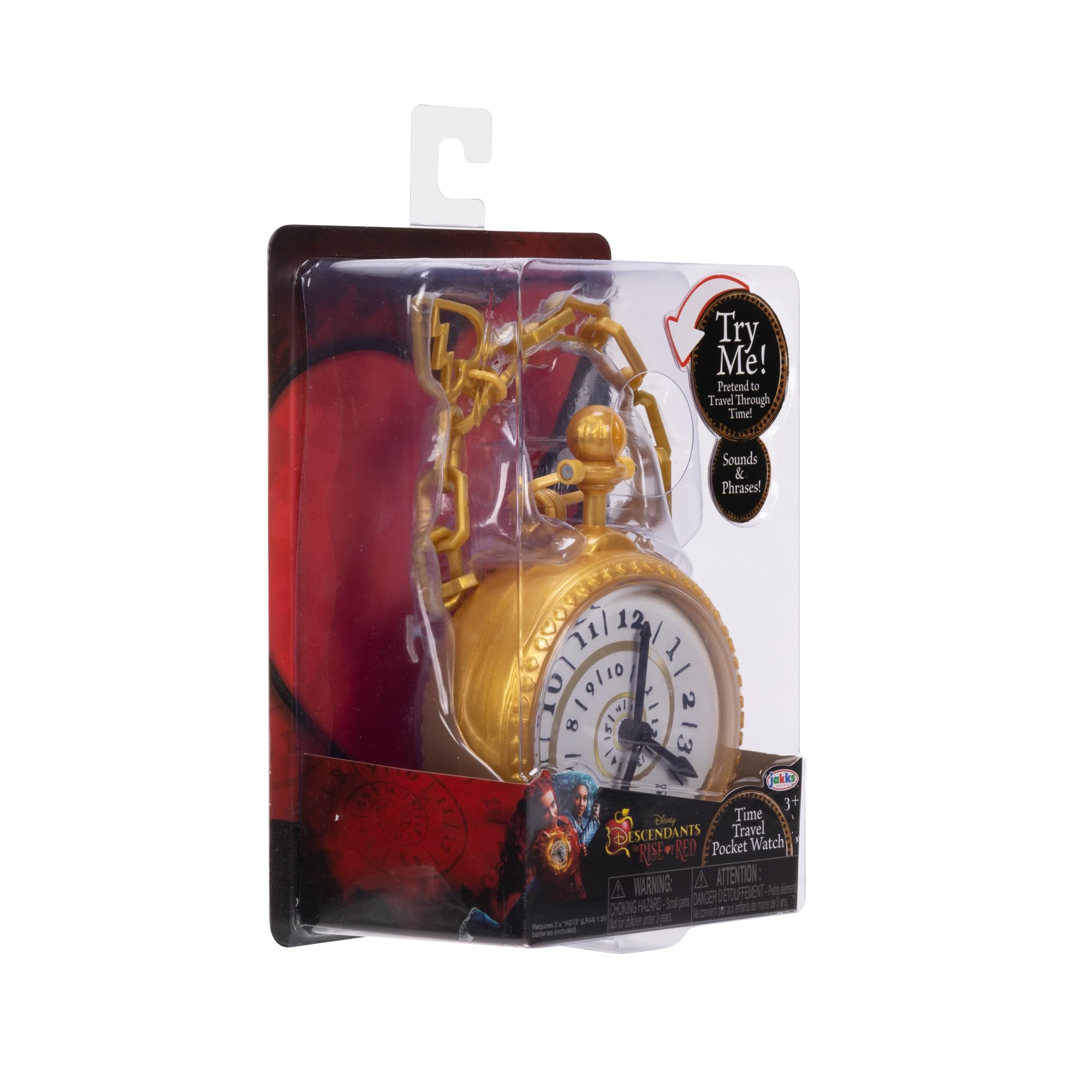 Disney Descendants Rise of Red Time Travel Pocket Watch - Red's Accessory with Sound Effects