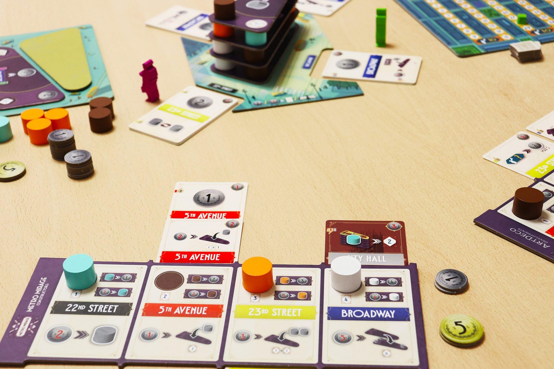 Ludonova Flatiron - Strategy Board Game | 1-2 Players | 45 Min Est. Playtime | Standard Edition 4