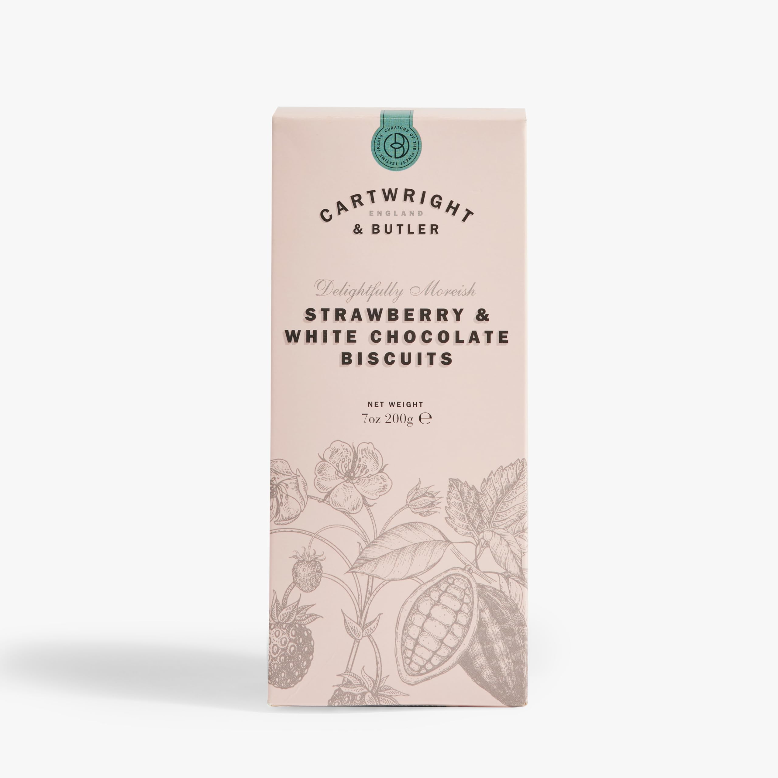 Cartwright & Butler - Strawberry & White Chocolate Biscuits in Carton