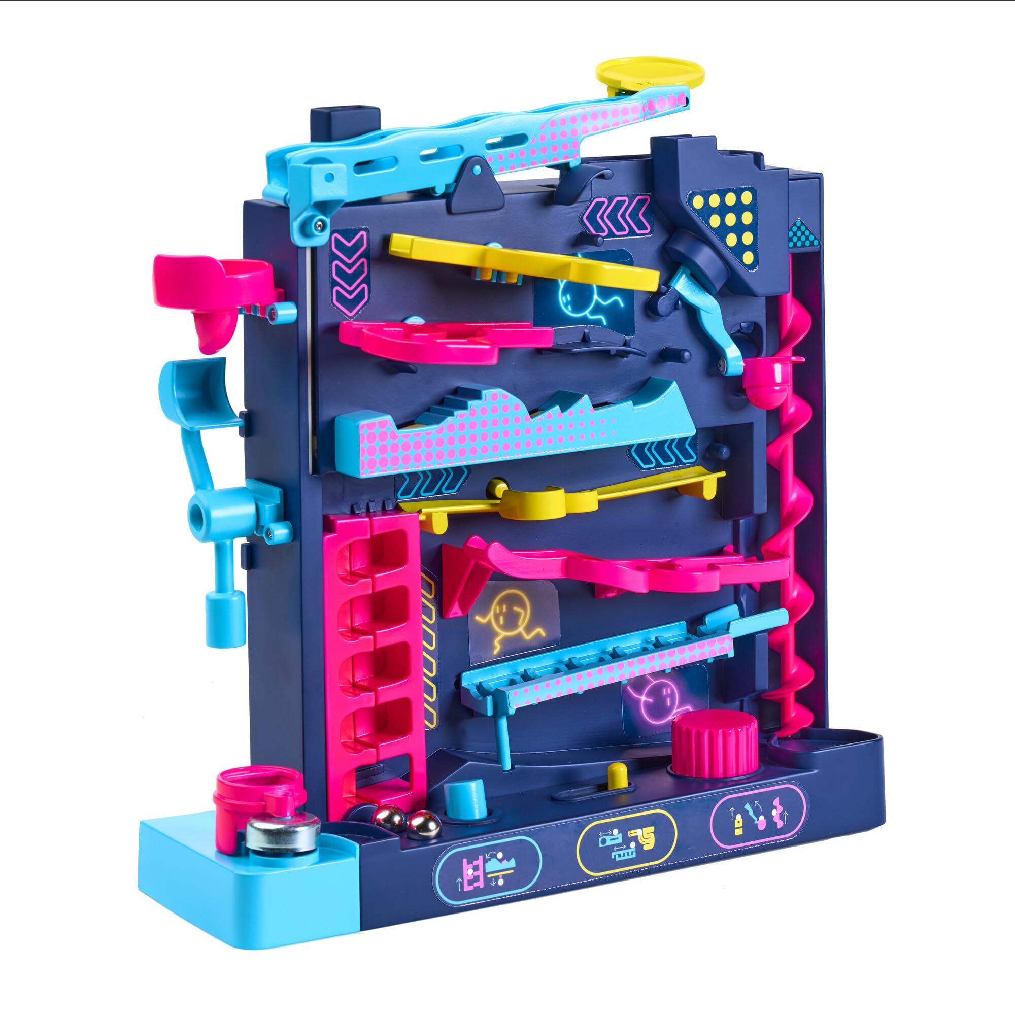 TOMY Screwball Scramble Level Up - Gravity Defying Vertical Obstacle Course Marble Run | Ages 5+