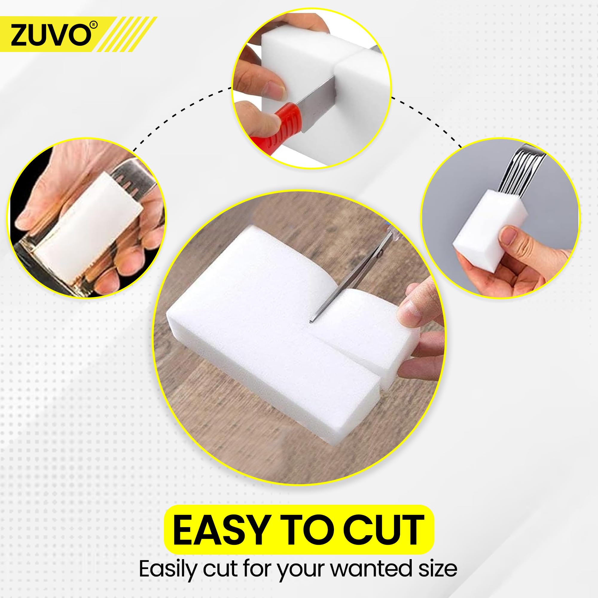 Zuvo - Multi-Functional Magic Eraser Sponge (12-Pack) 4