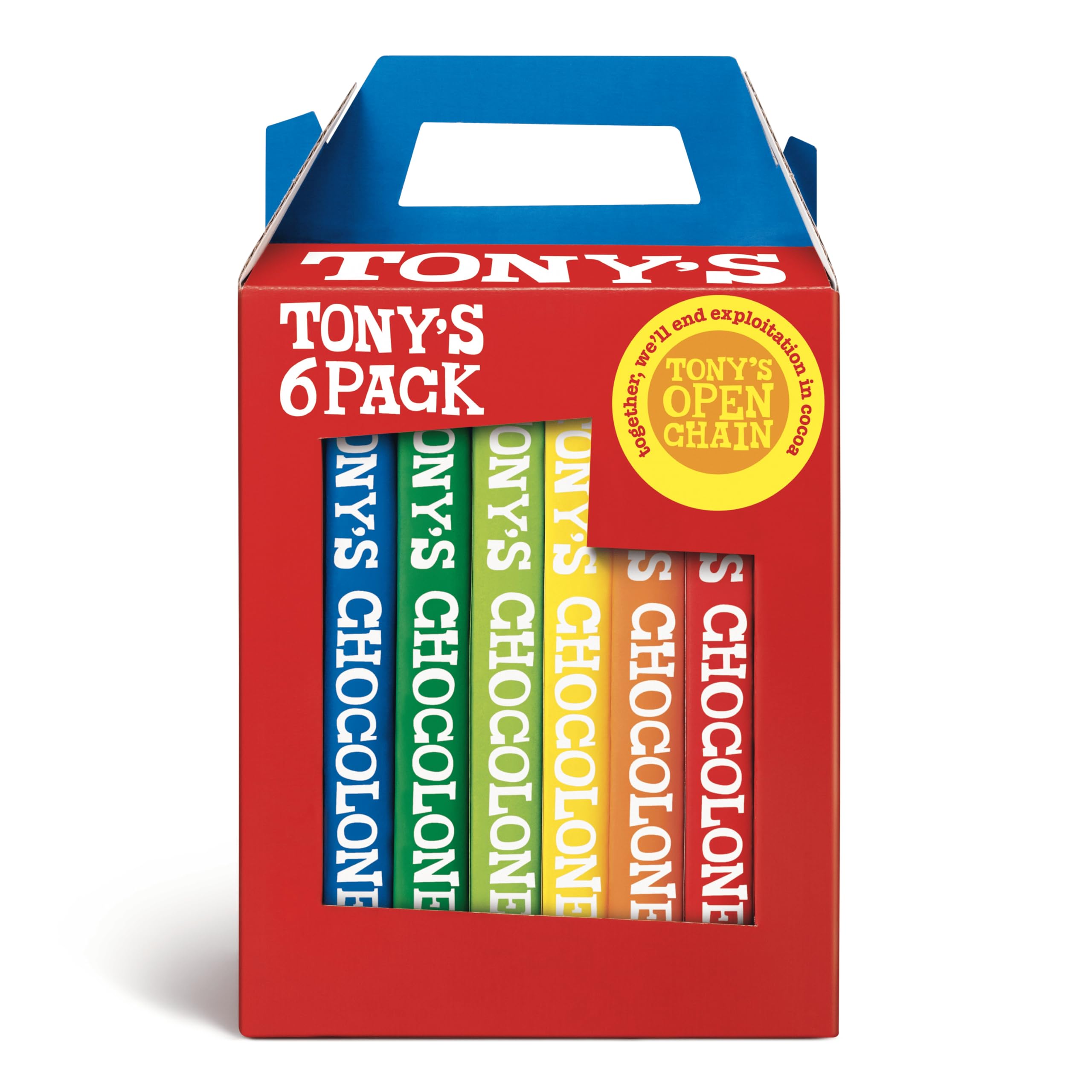 Tony's Chocolonely - Rainbowpack Classic Chocolate Variety Pack (6 x 180g) 5