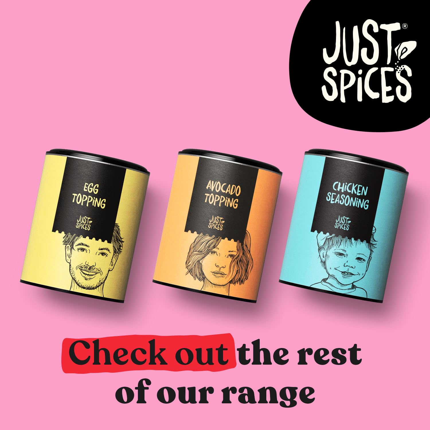 Just Spices Avocado Topping, 60g – Natural Crunchy Seasoning for Avocado Dishes