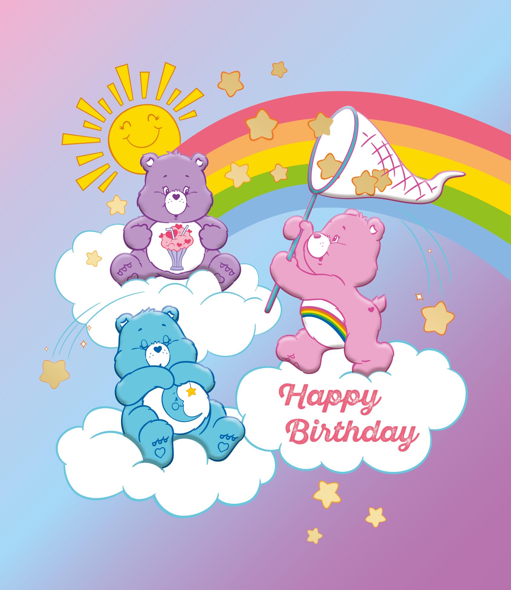 Danilo Promotions LTD Care Bears Birthday Card | A5 Size | Multi Color