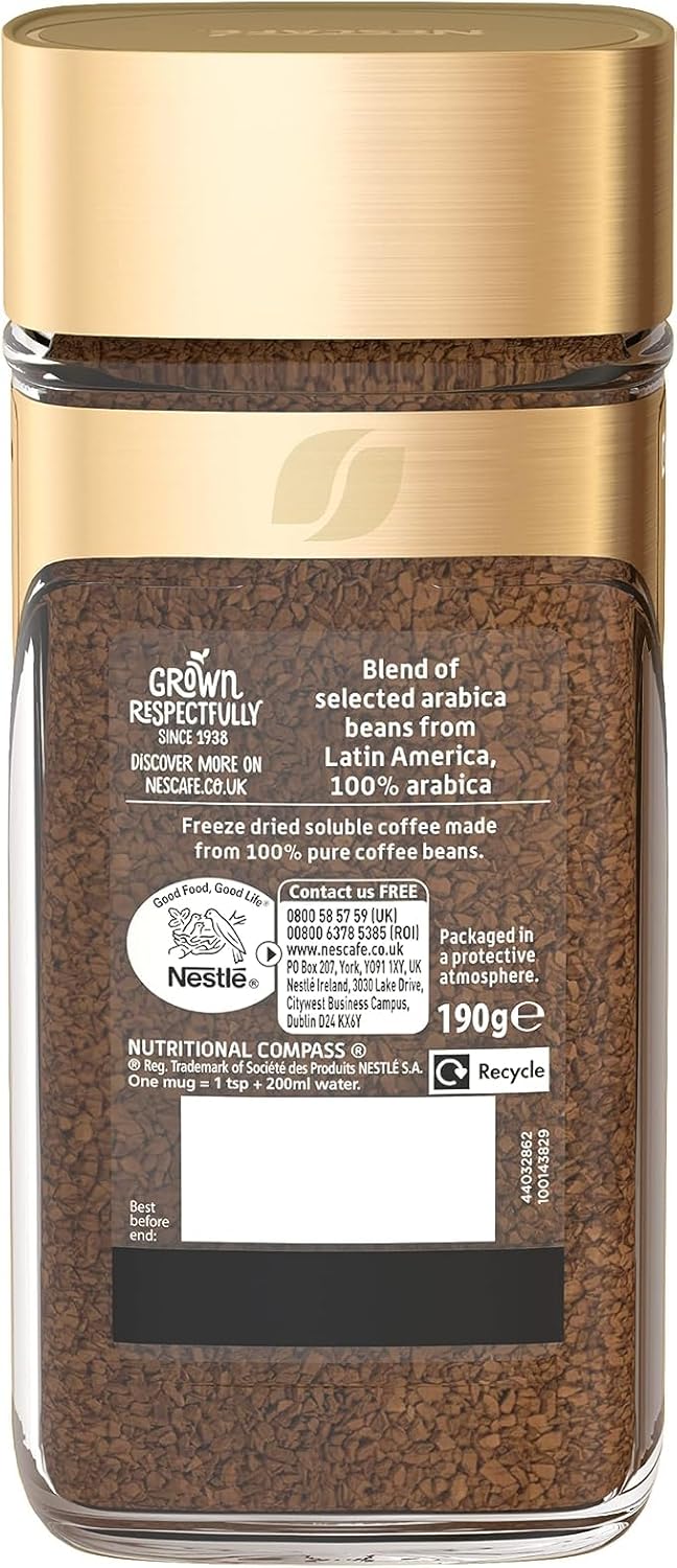 Nescafé Gold Blend Origins Alta Rica Instant Coffee 190g 6