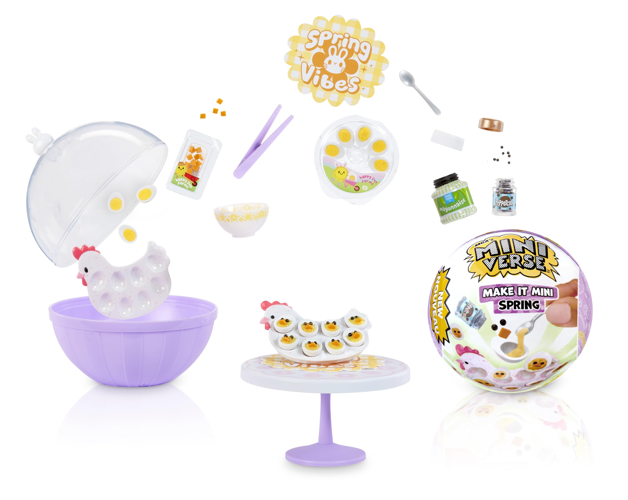 MGA's Miniverse Make It Mini Spring - DIY Resin Craft Kit with UV-Activated Miniatures
