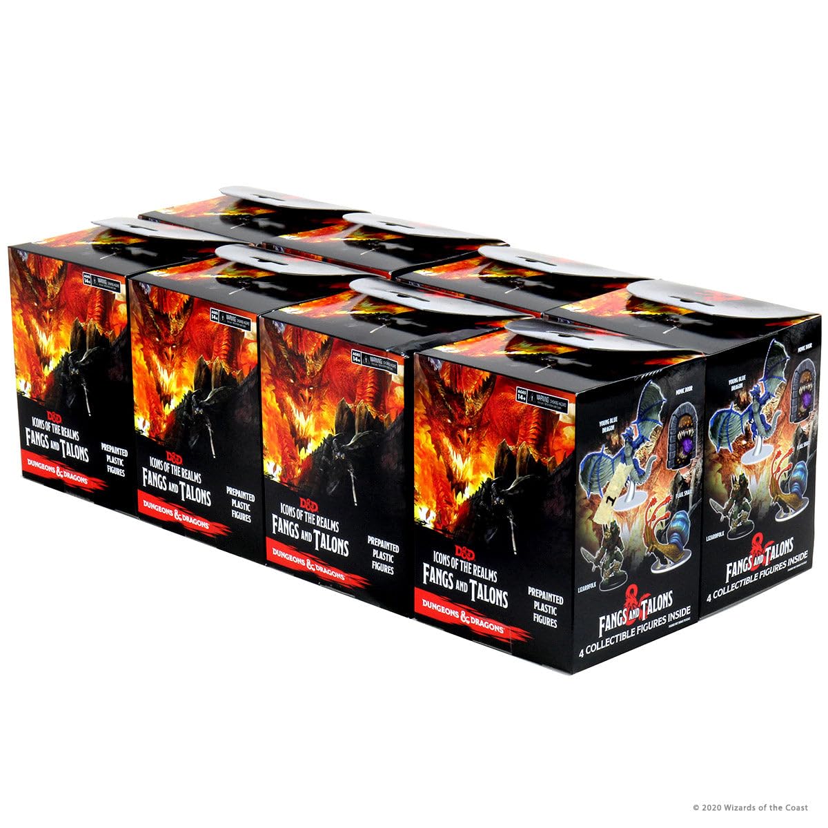 WizKids Dungeons & Dragons Fangs & Talons Miniatures Booster Brick (8 Pack)