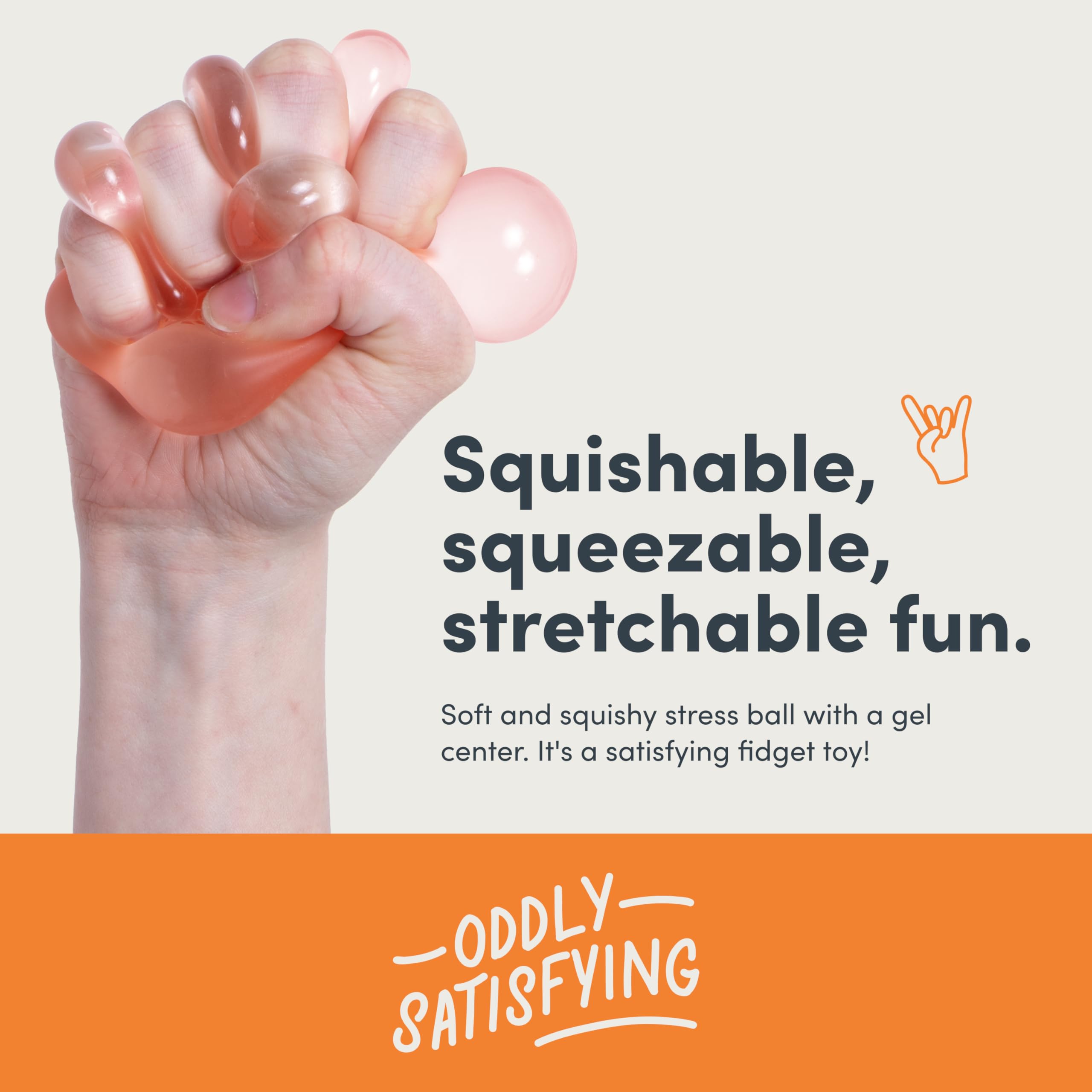 Speks Gump Stress Balls - Silky Soft Memory Gel Squishy Fidget Toy for Adults and Teens 14+ | Reef 3