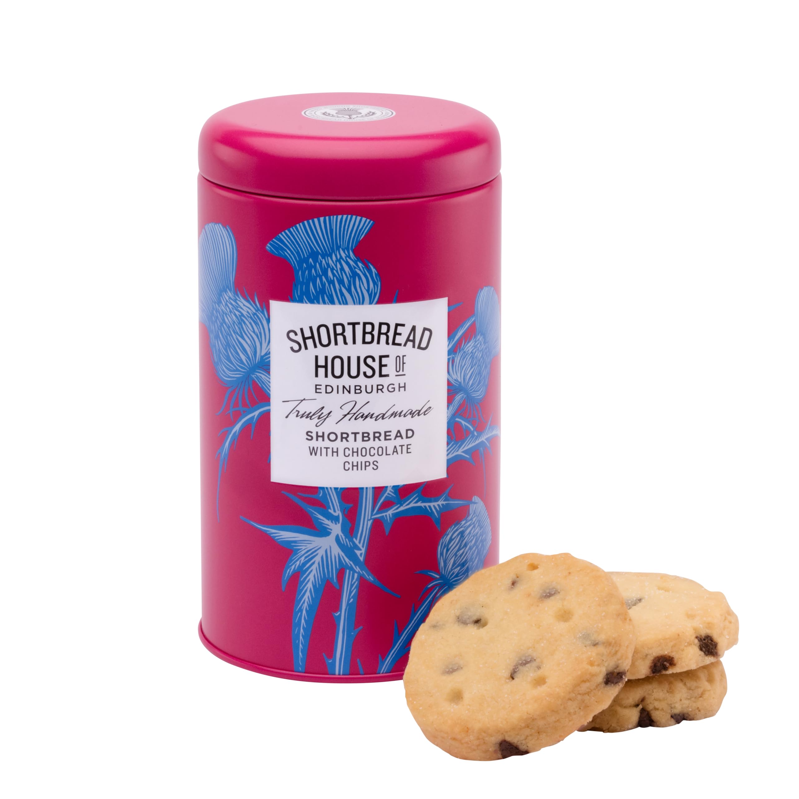 Shortbread House of Edinburgh - Buttery Scottish Shortbread with Dark Chocolate Chips | 140g Tin