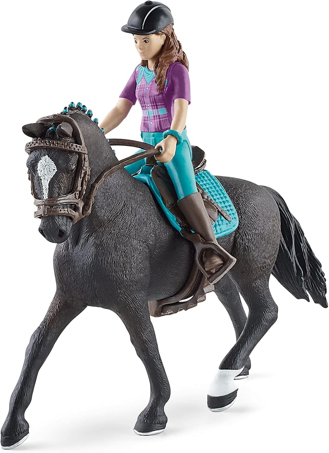 SCHLEICH Horse Club Lisa & Storm Playset - Action Figure with Poseable Doll & Horse for Ages 5+ 4