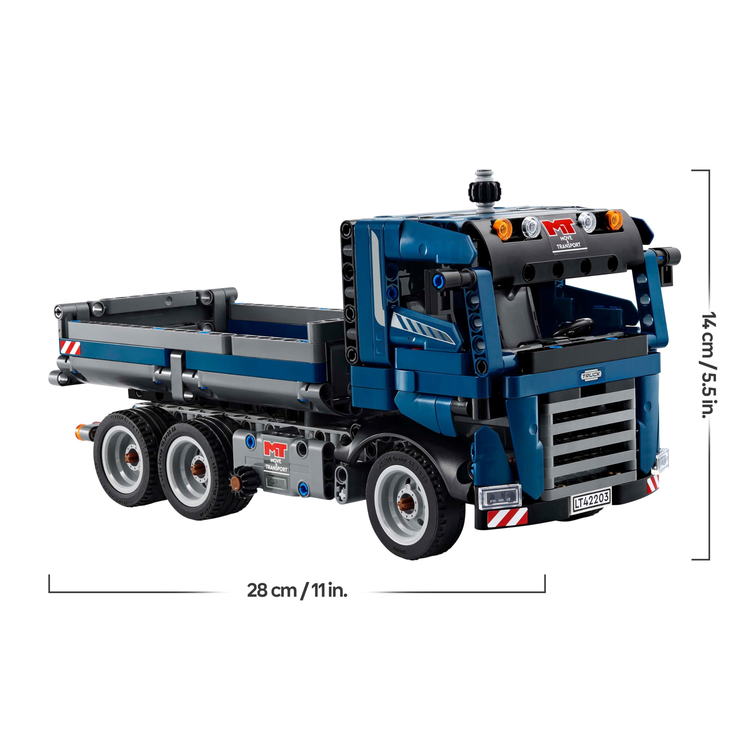 LEGO Technic Tipping Dump Truck Toy with Steering & Moving Dump Box - 462 Pieces for Ages 9+ 10