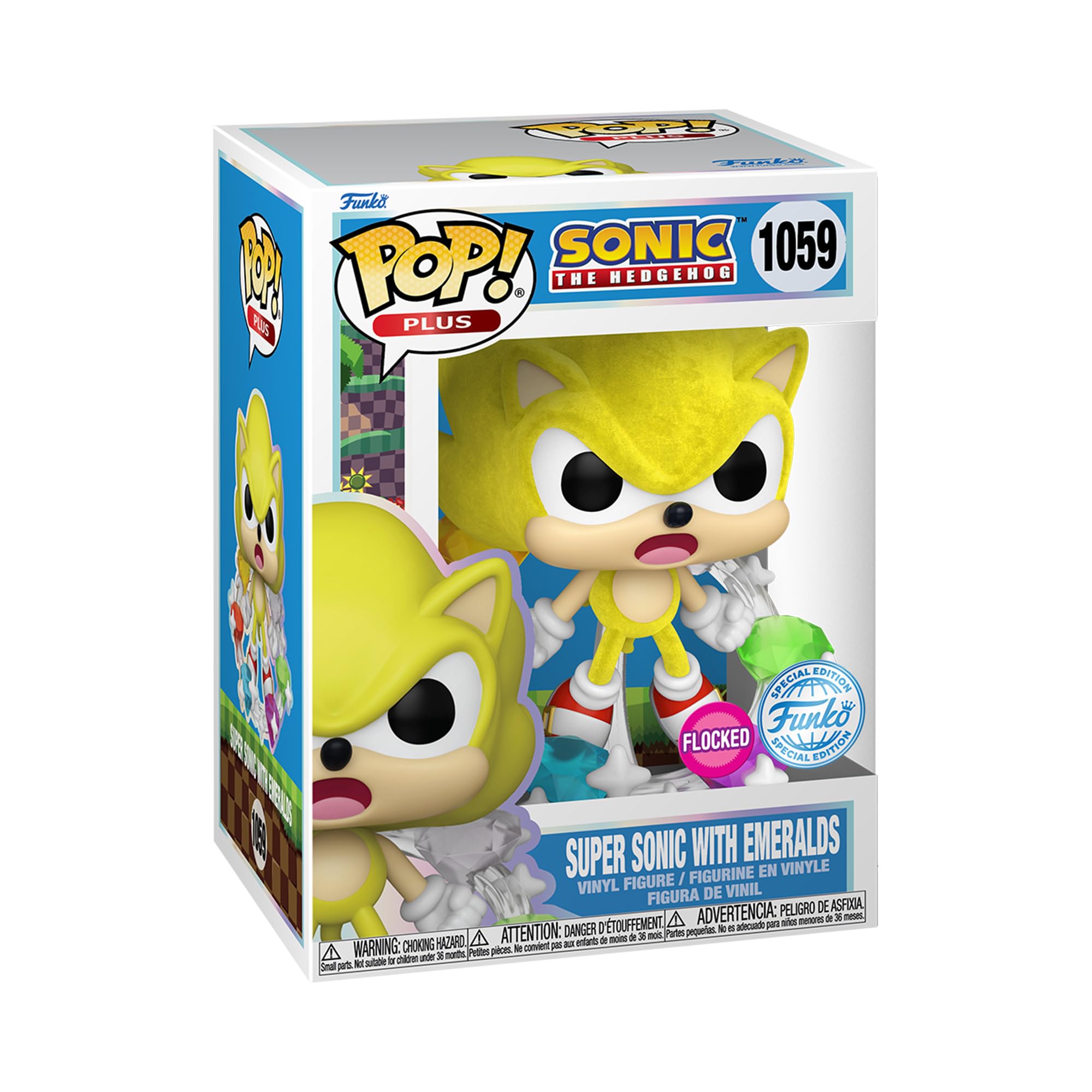 Funko Pop! Plus: Sonic - Super Sonic With Emeralds Vinyl Figure