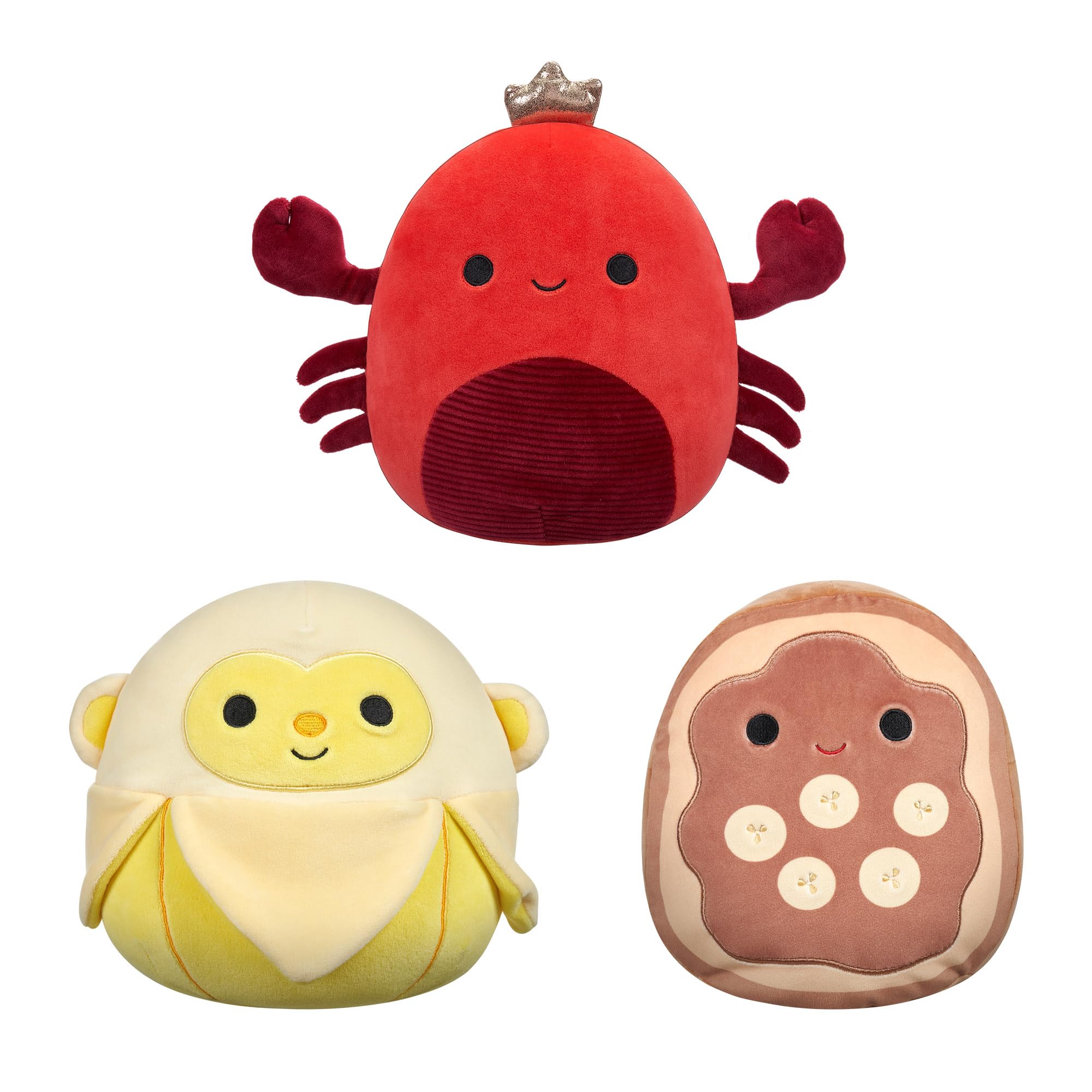 Squishmallows Original 8-Inch Mystery Pack - 3 Pack Ultrasoft Plush Toys for Kids