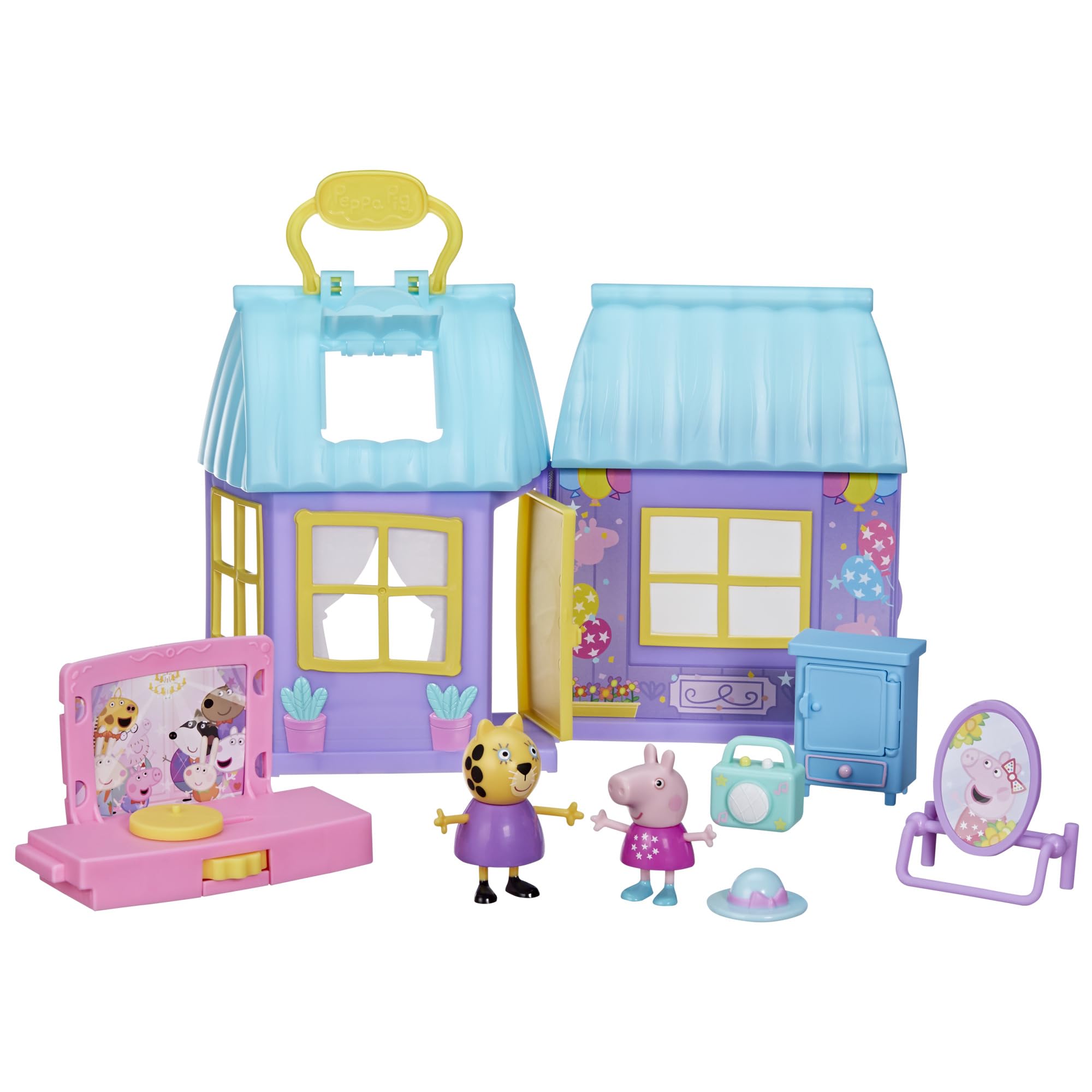 Peppa Pig Peppa's Dance Party Playset - Interactive Twirling Stage & Dress Shop for Ages 3+
