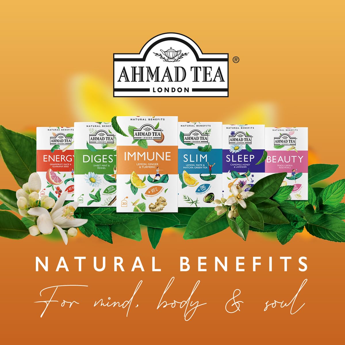 Ahmad Tea - Natural Benefit Selection Pack (308g) 4