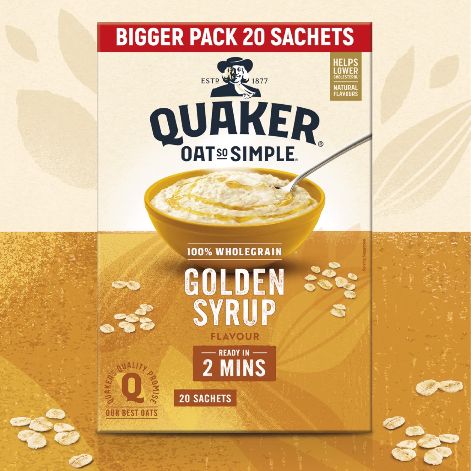 Quaker Oat So Simple Family Pack Golden Syrup 20 x 36g 9