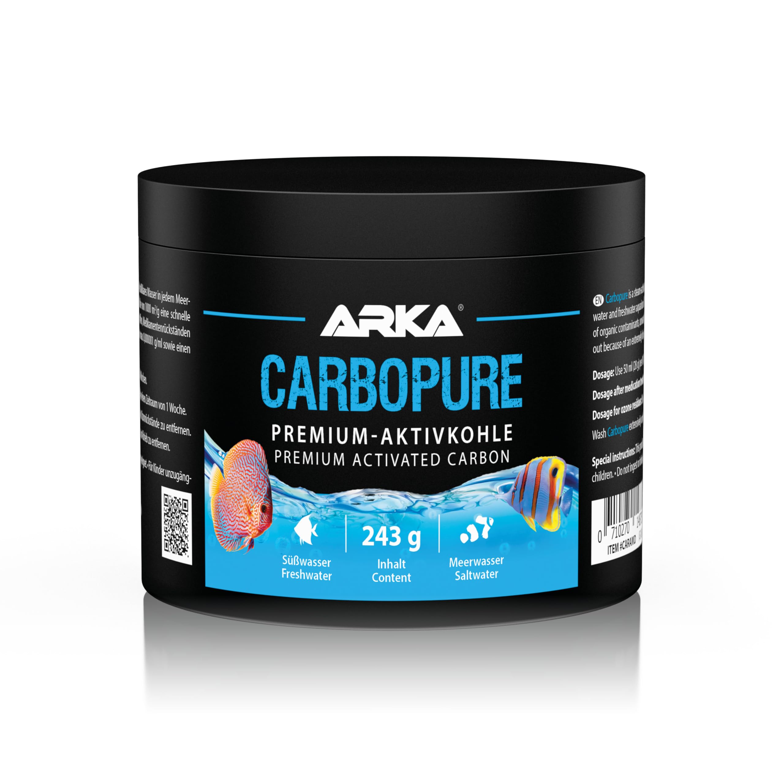ARKA Carbopure Activated Carbon - Water Polishing & Toxin Removal | 243g Pellets
